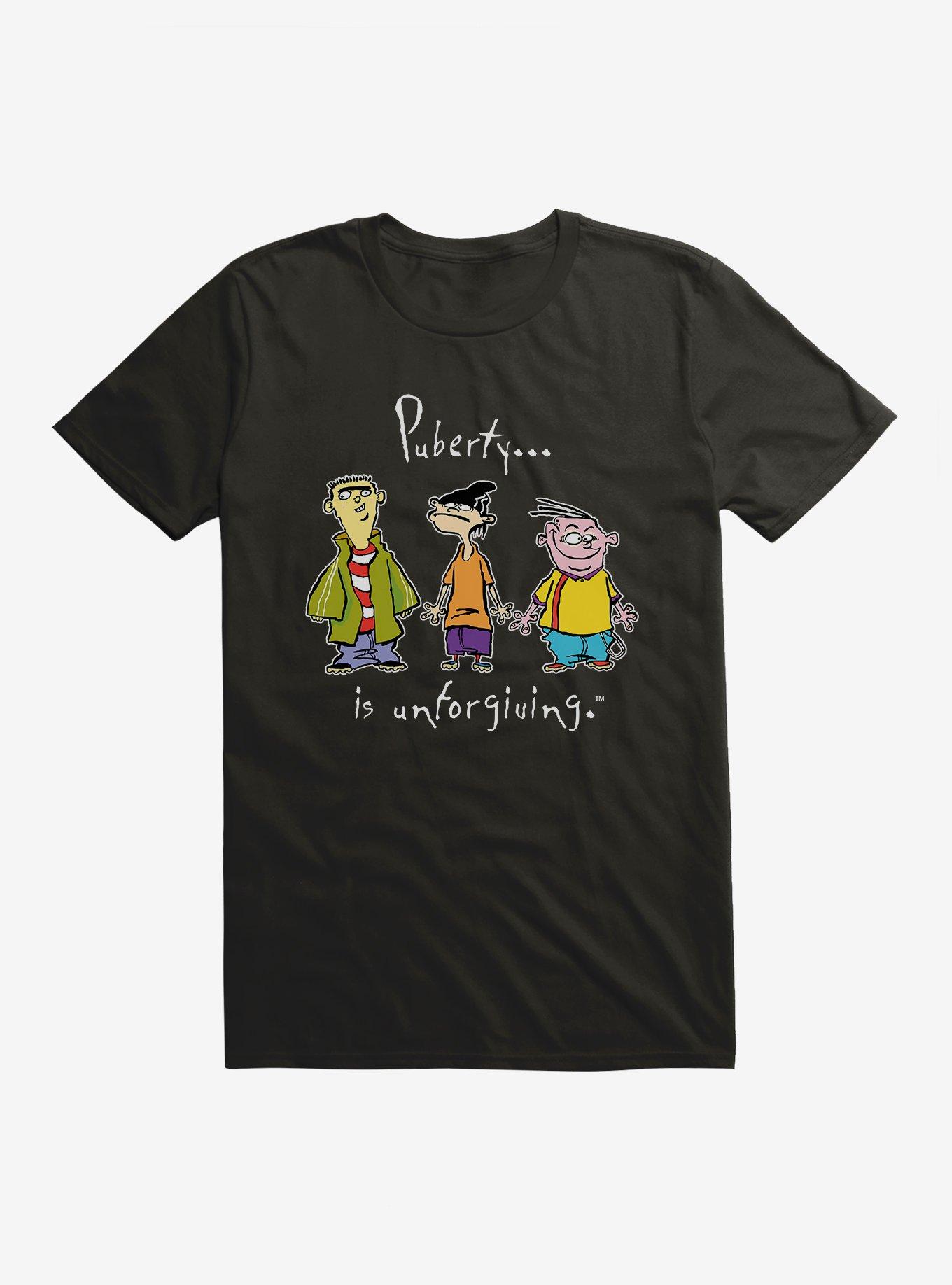 Ed, Edd N Eddy Puberty Is Unforgiving T-Shirt, BLACK, hi-res
