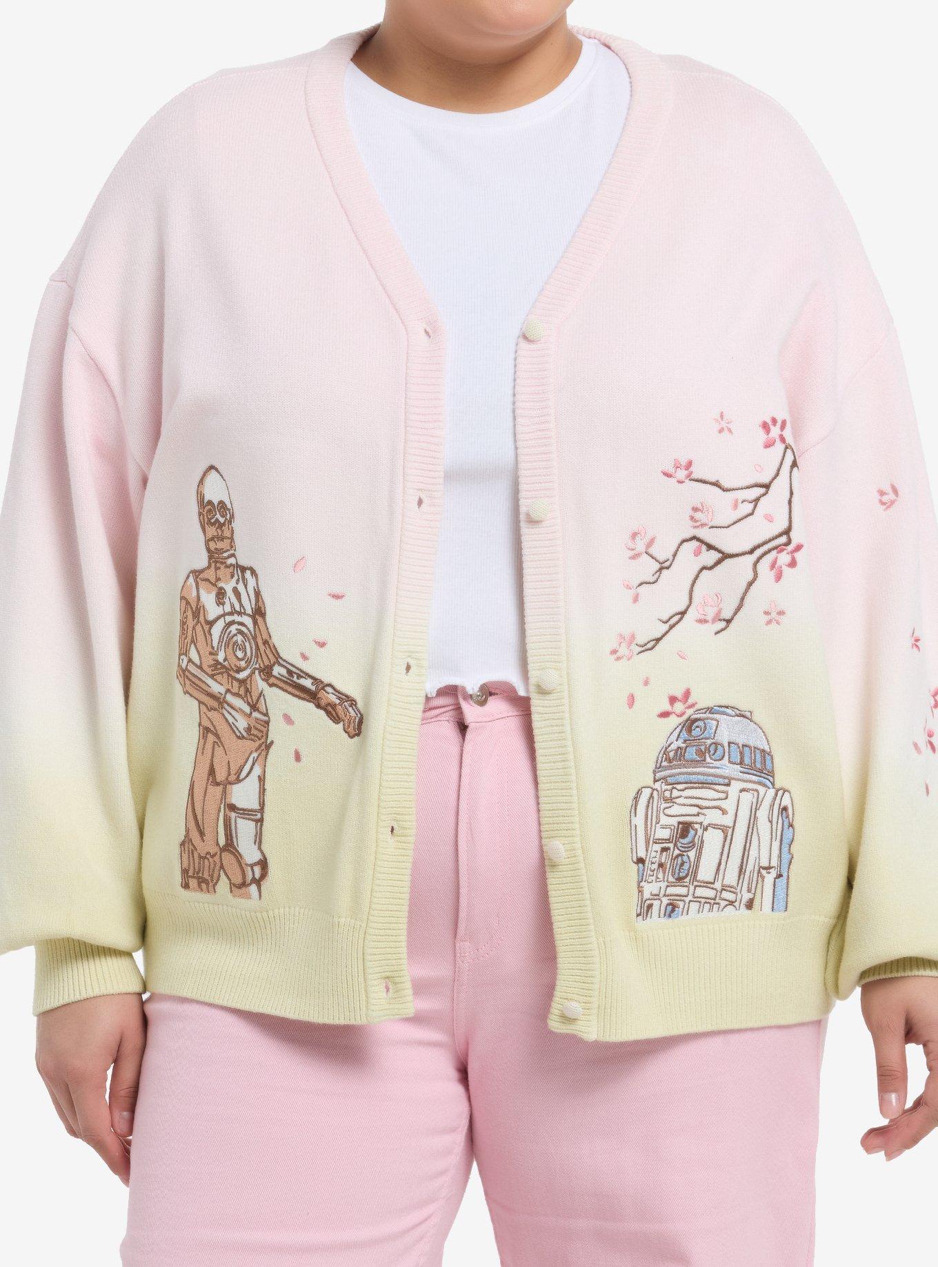 Her Universe Star Wars Droids Cherry Blossom Cardigan Plus Size Her Universe Exclusive, , hi-res