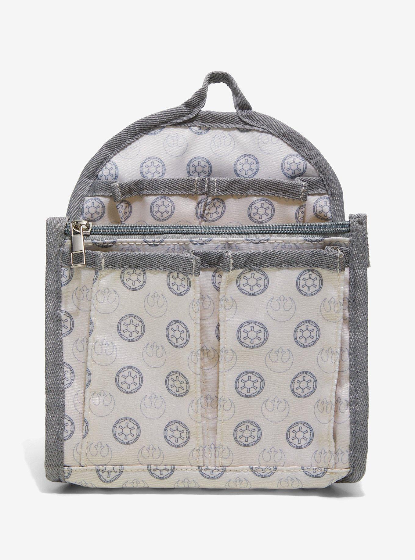 Star Wars Imperial & Rebel Logos Mini Backpack Organizer — BoxLunch Exclusive, , hi-res