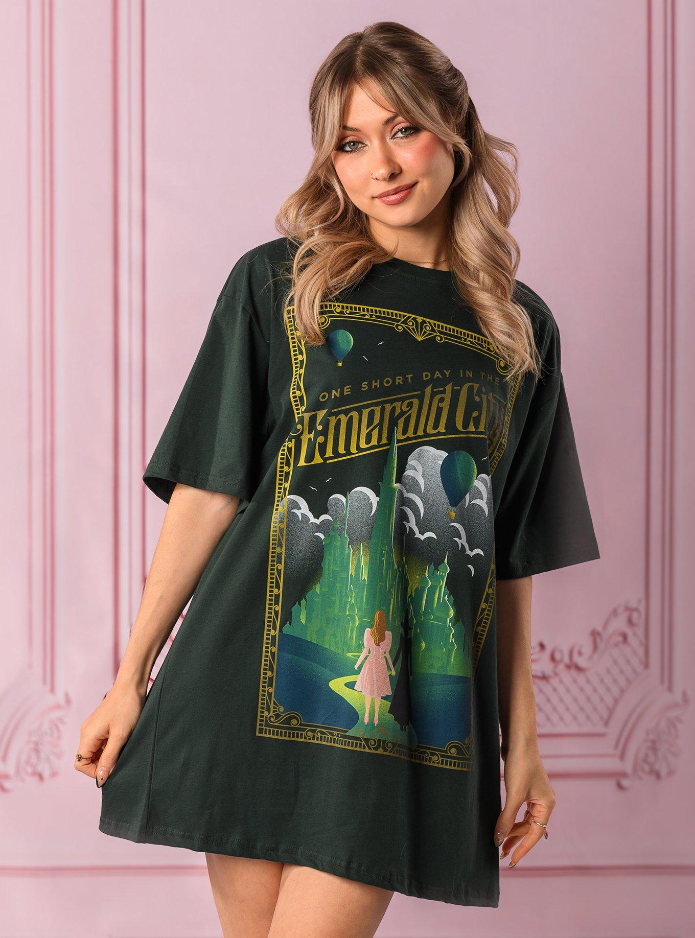 Cakeworthy Wicked Emerald City T-Shirt Dress, MULTI, hi-res