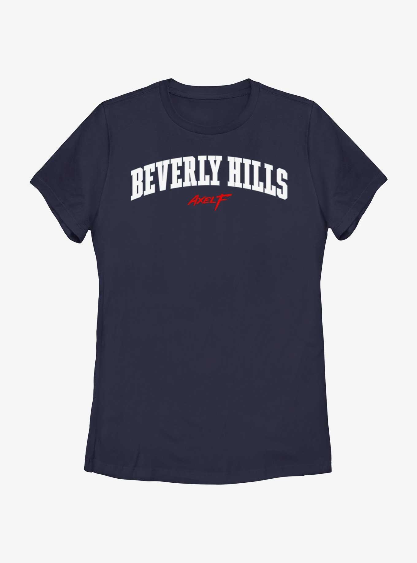 Beverly Hills Cop Collegiate Hills Womens T-Shirt, NAVY, hi-res