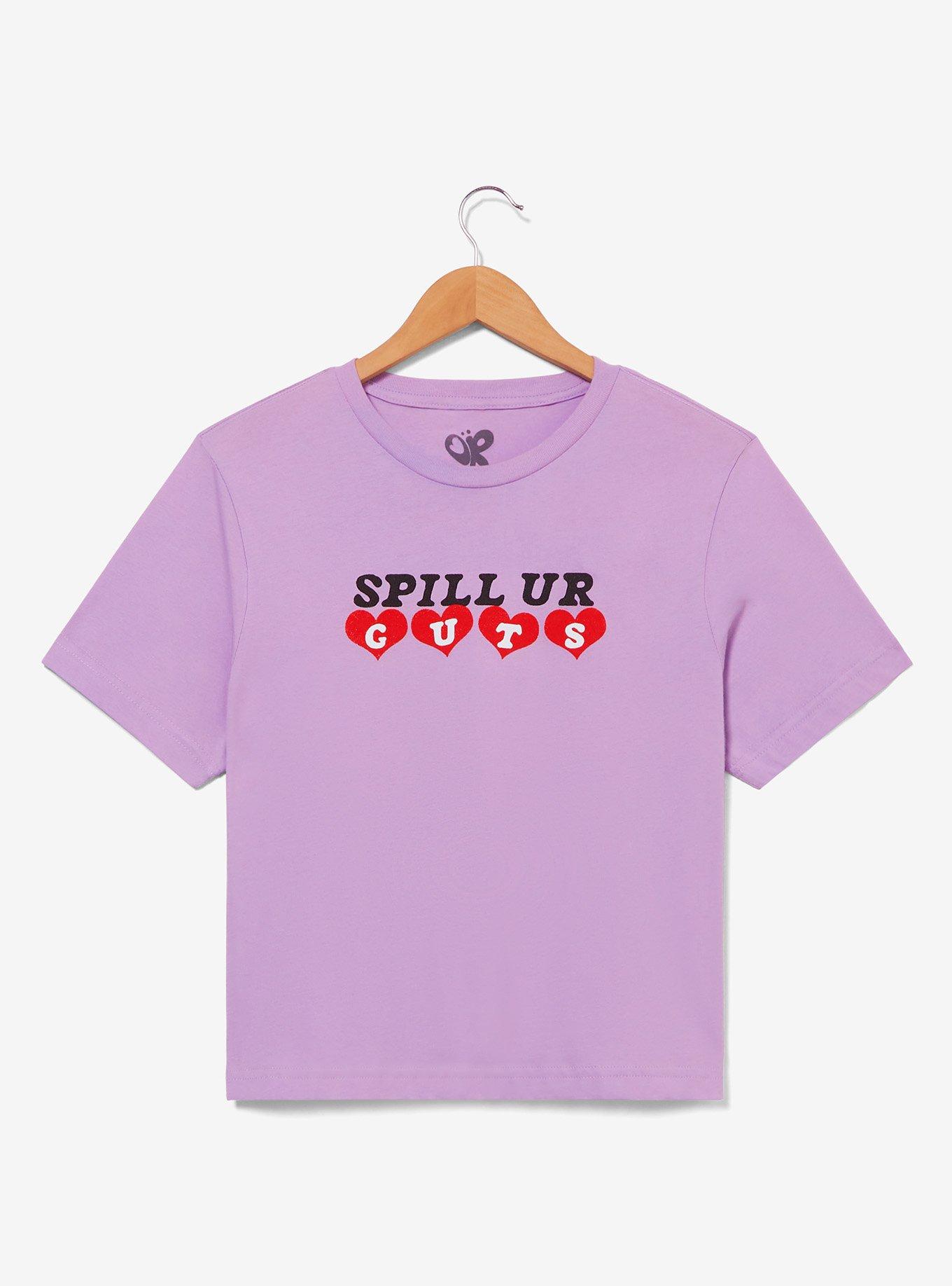 Olivia Rodrigo Spill Ur Guts Women's Cropped T-Shirt - BoxLunch Exclusive