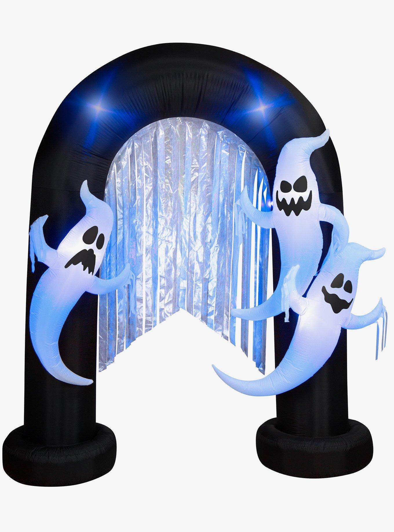 Ghost Archway with Flickering Lights Streamers Inflatable Decor, , hi-res