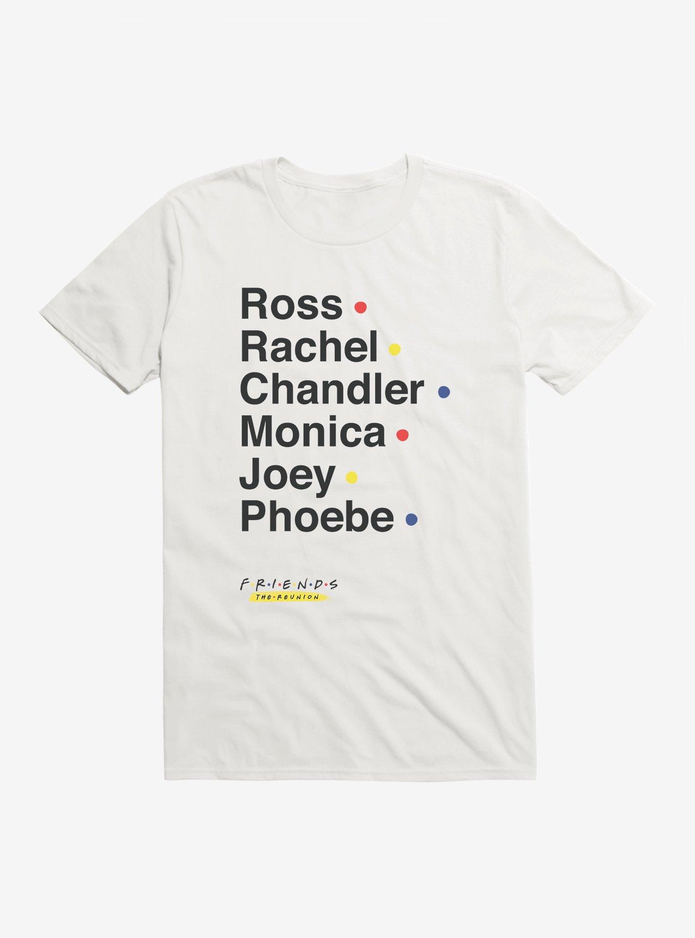 Friends Character Names List T-Shirt