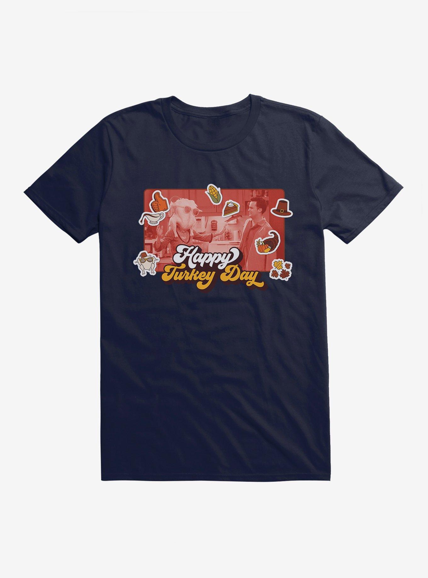 Friends Happy Turkey Day T-Shirt, NAVY, hi-res
