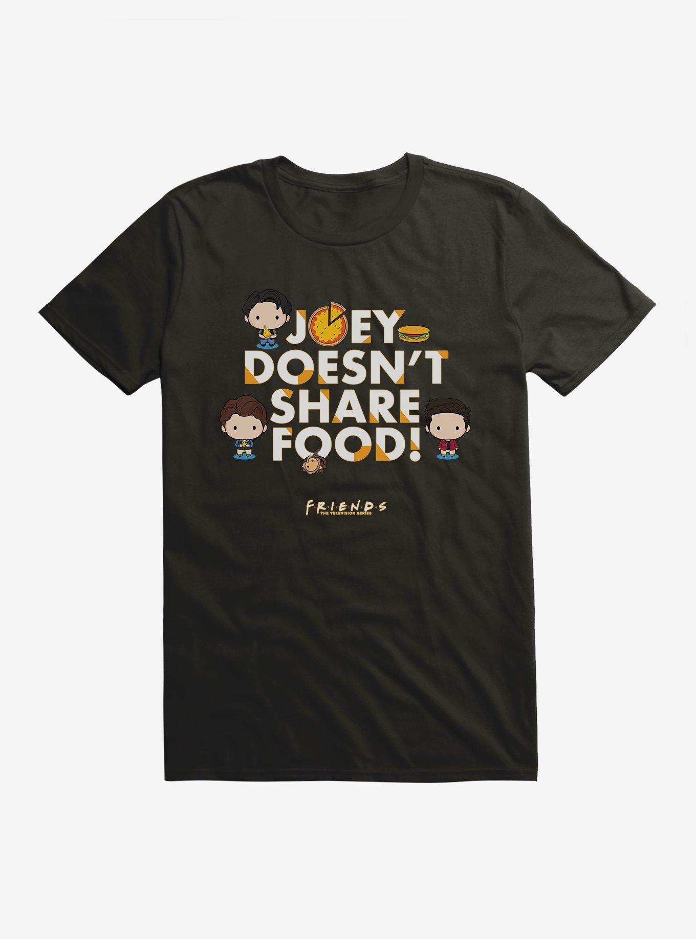 Friends Joey Doesn't Share Food T-Shirt, BLACK, hi-res