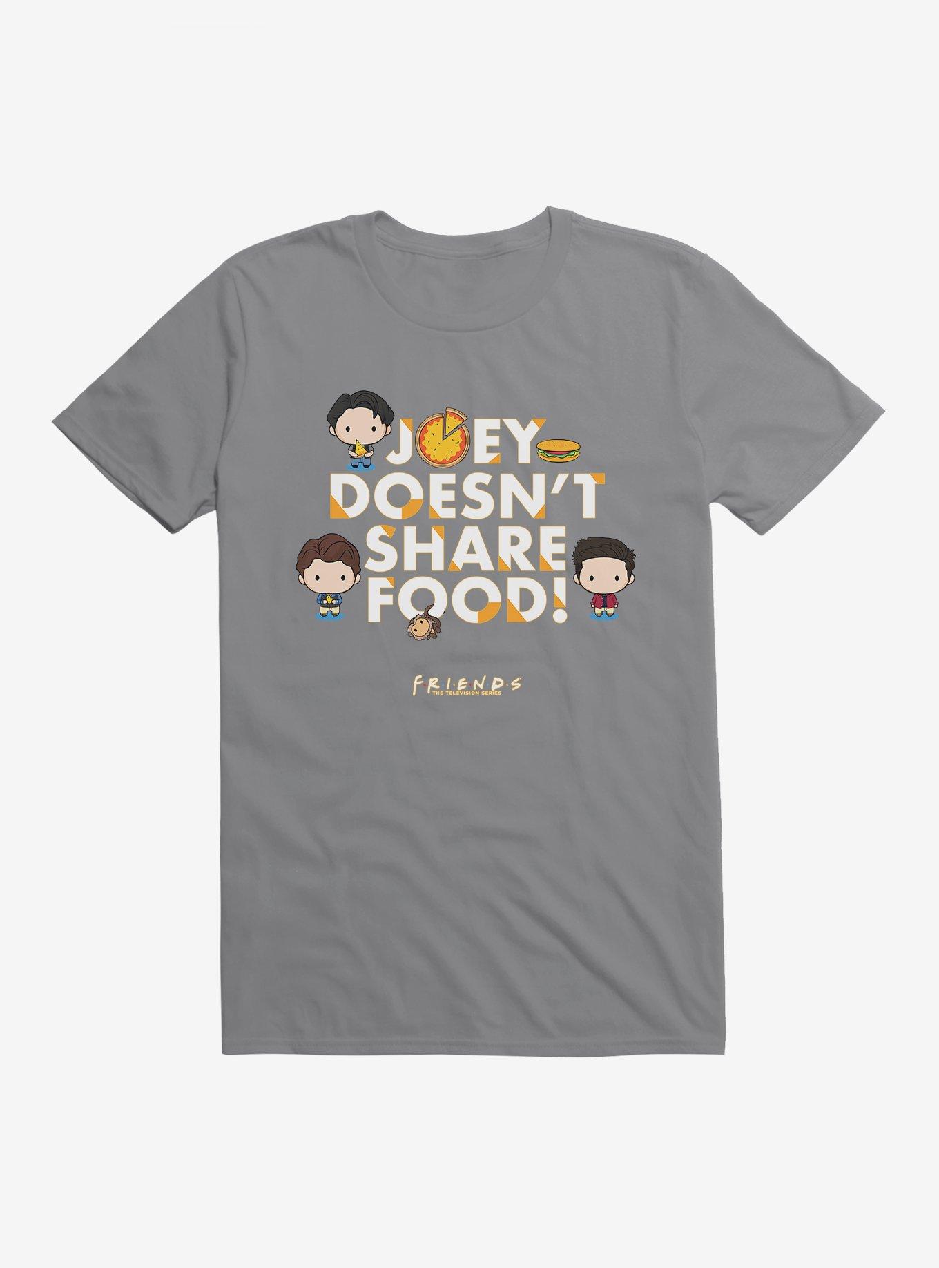 Friends Joey Doesn't Share Food T-Shirt, STORM GREY, hi-res view 1