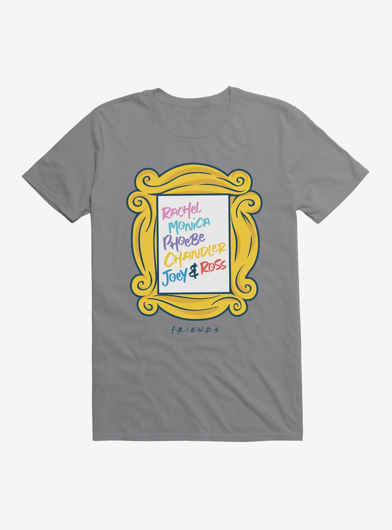 Friends Name List Framed T-Shirt, STORM GREY, hi-res
