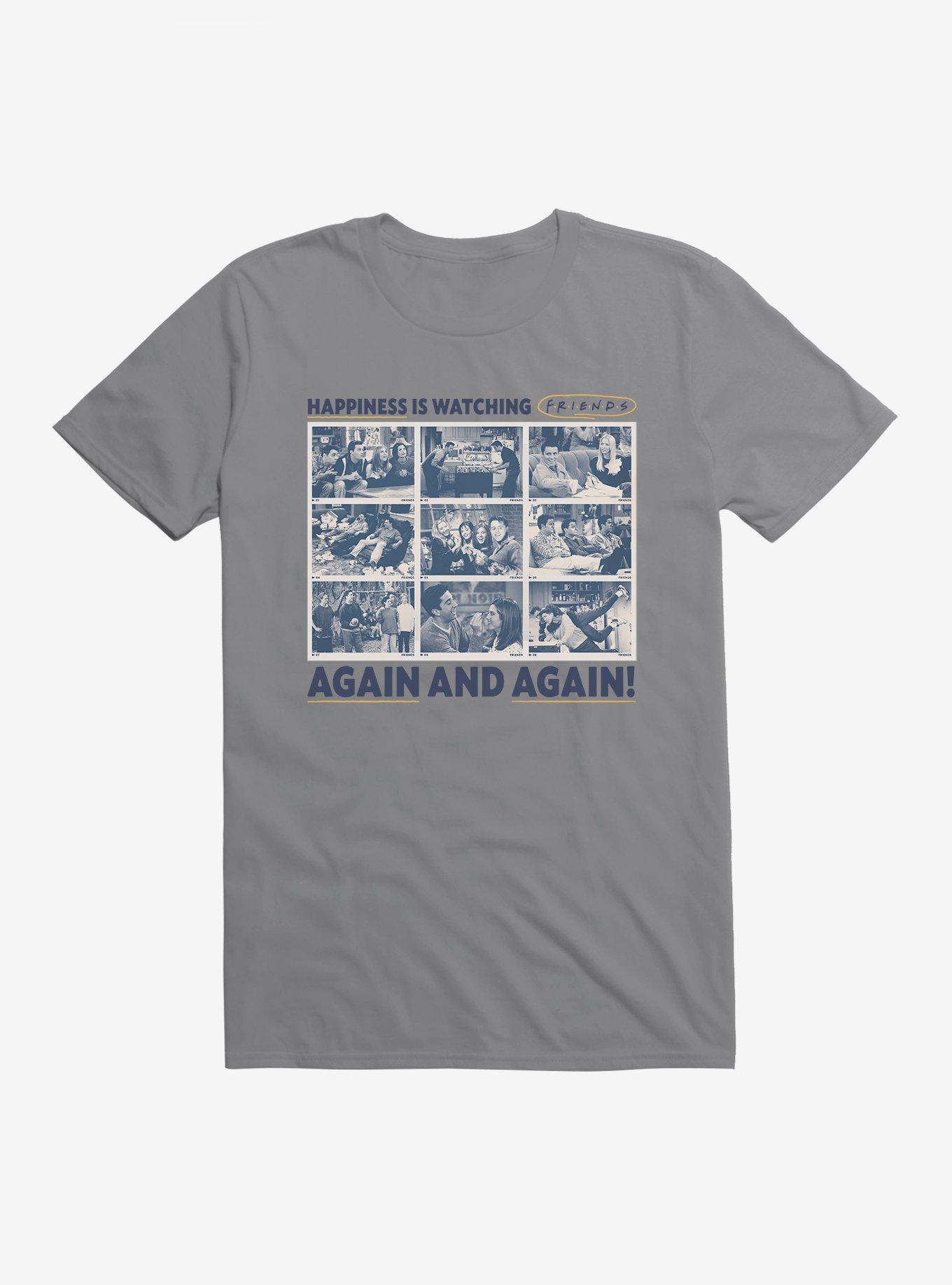 Friends Rewatching Happiness T-Shirt, STORM GREY, hi-res