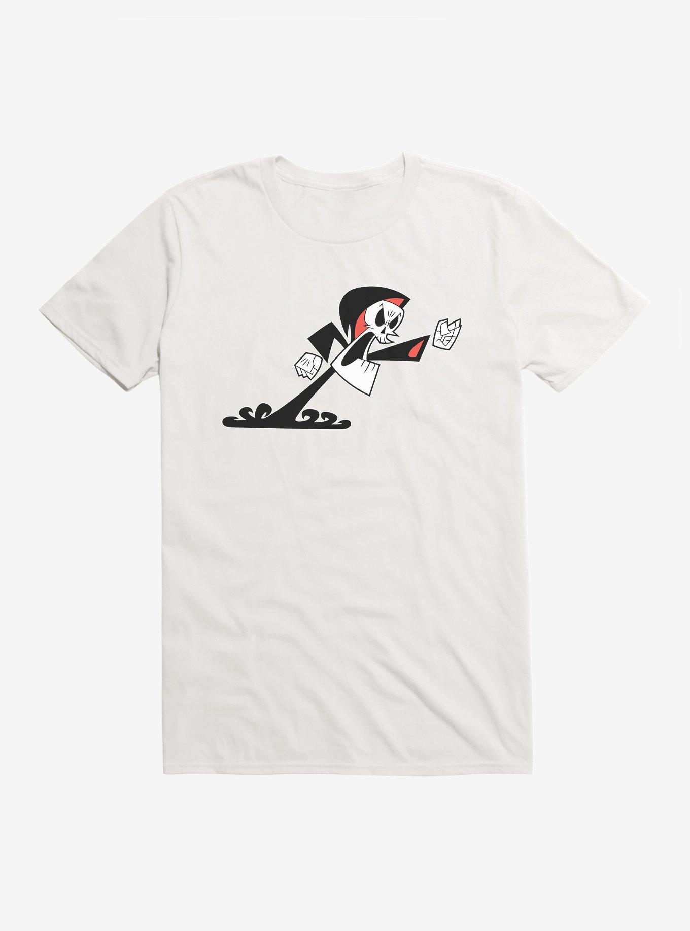 Grim Adventures Of Billy And Mandy Angry Grim Reaper T-Shirt, WHITE, hi-res