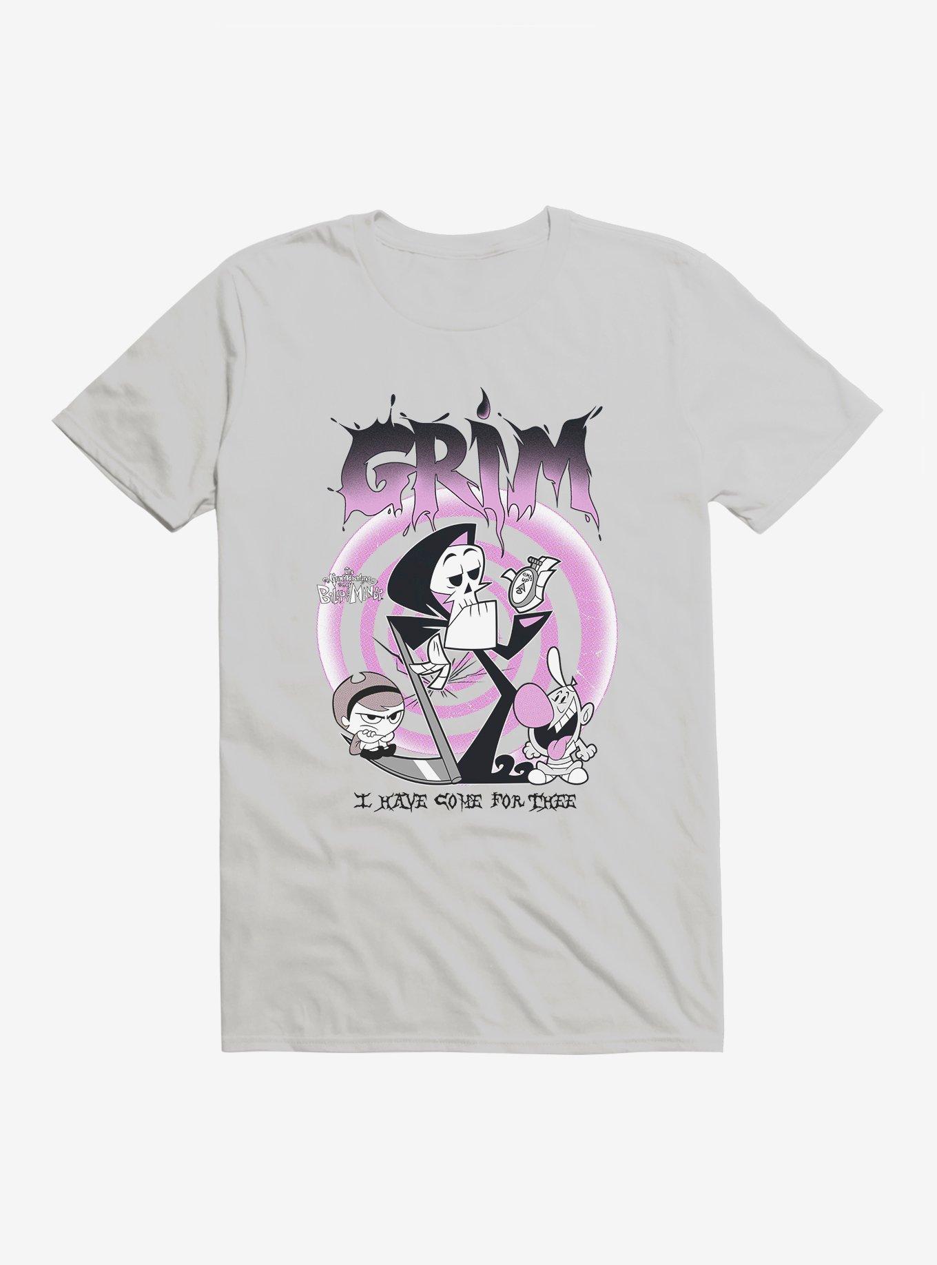 Grim Adventures Of Billy And Mandy Come For Thee T-Shirt, ICE GREY, hi-res