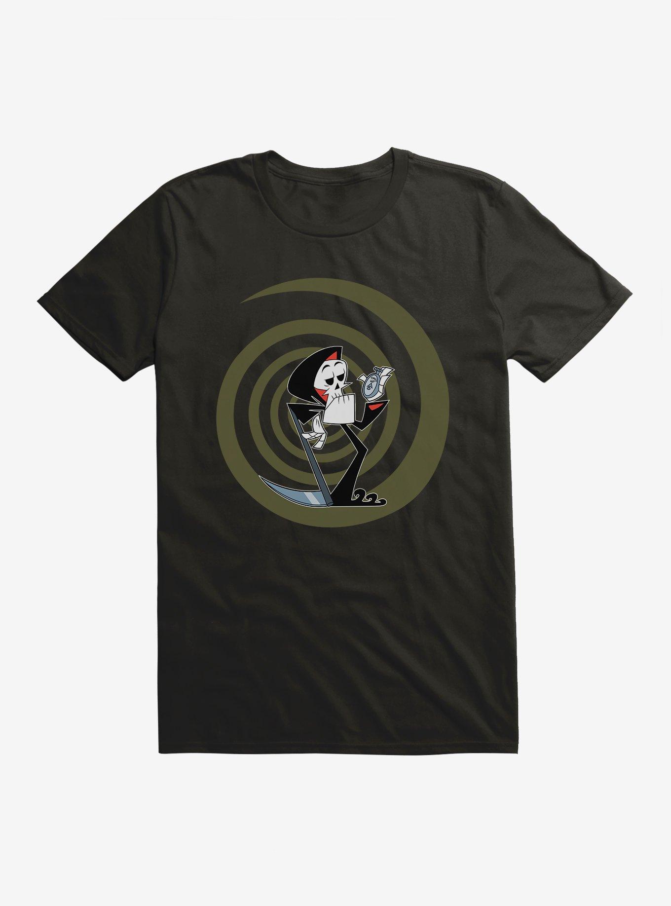 Grim Adventures Of Billy And Mandy Grim Reaper Times Up Swirl T-Shirt, , hi-res