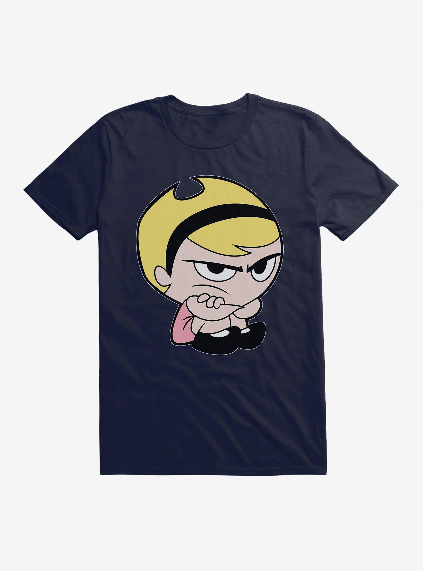Grim Adventures Of Billy And Mandy Pouting Mandy T-Shirt, NAVY, hi-res