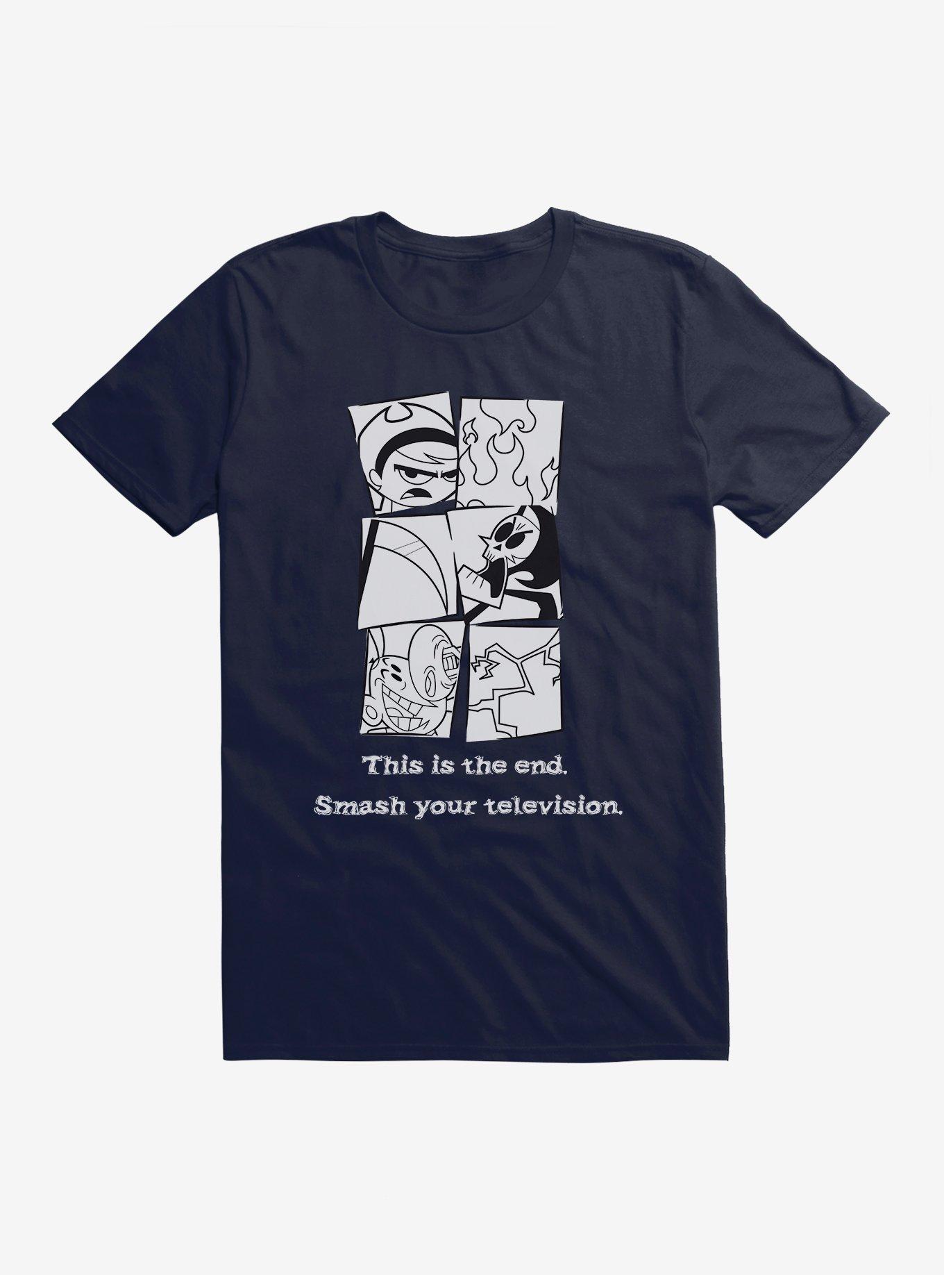 Grim Adventures Of Billy And Mandy Smash Your Television T-Shirt, , hi-res