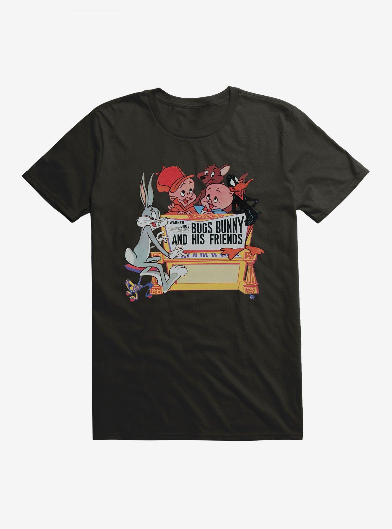 Looney Tunes Bugs Bunny And The Crazy Crew T-Shirt, BLACK, hi-res