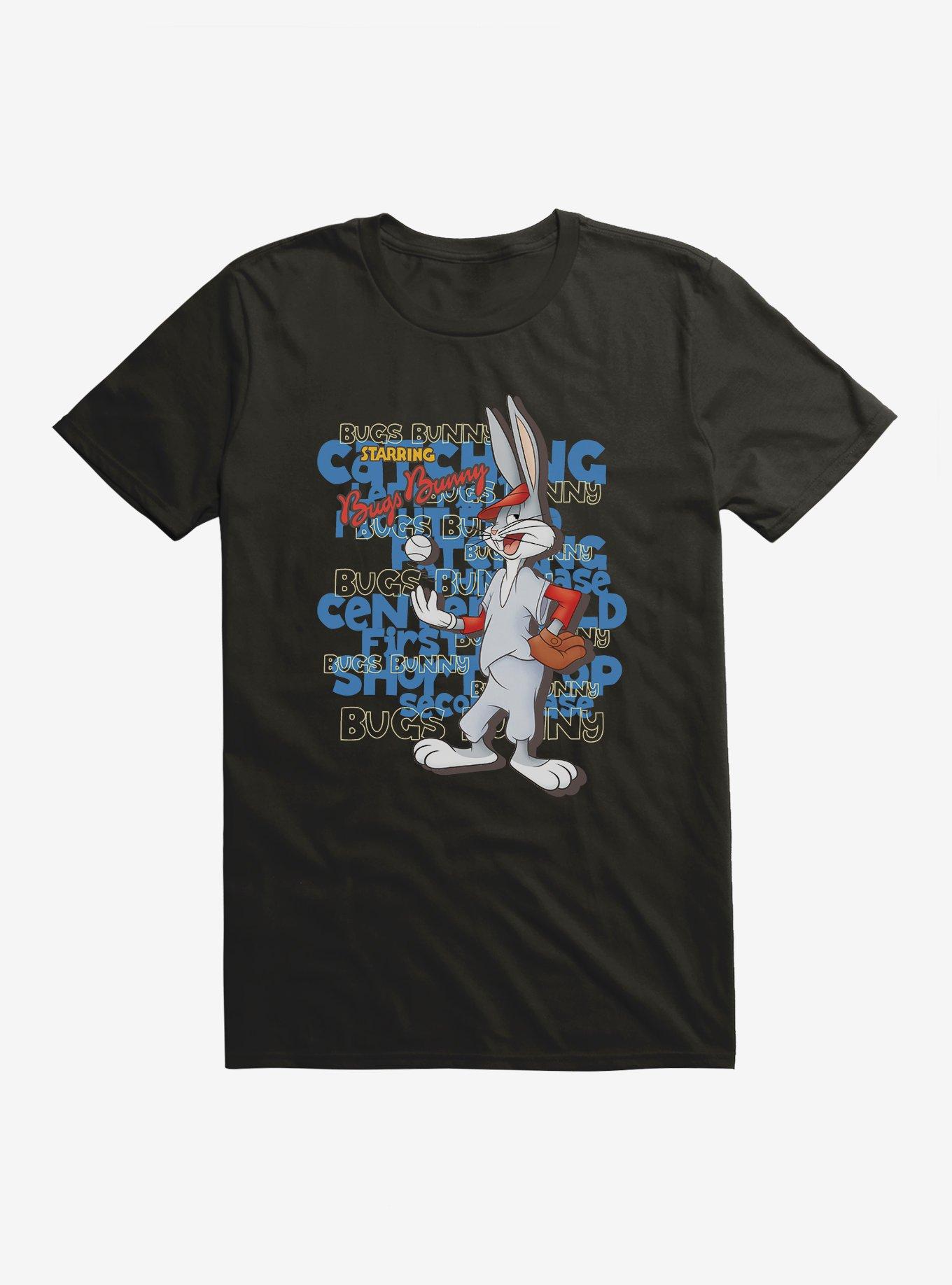 Looney Tunes Bugs Bunny Baseball T-Shirt, BLACK, hi-res