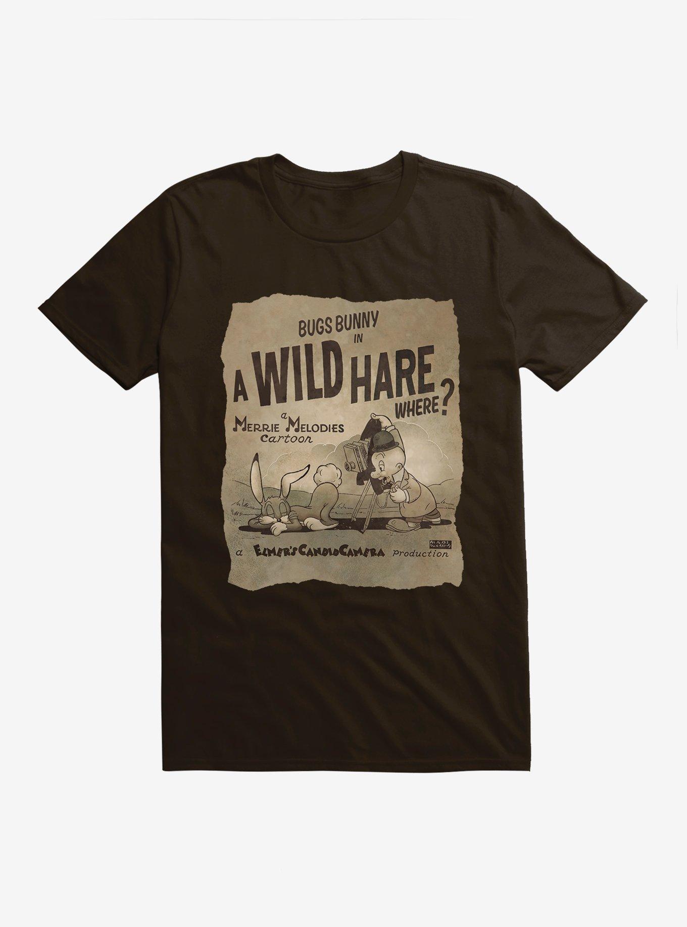 Looney Tunes Merrie Melodies Bugs Bunny A Wild Hare Where T-Shirt, , hi-res