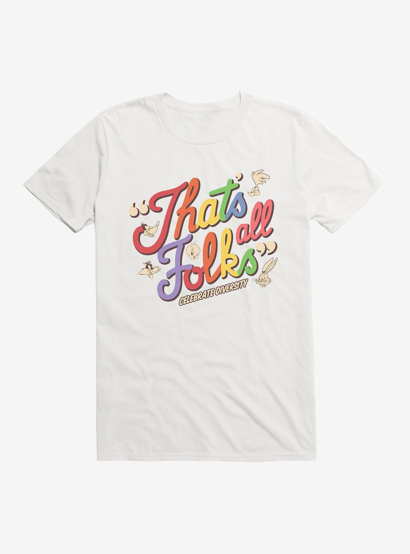 Looney Tunes Celebrate Diversity Folks Pride T-Shirt