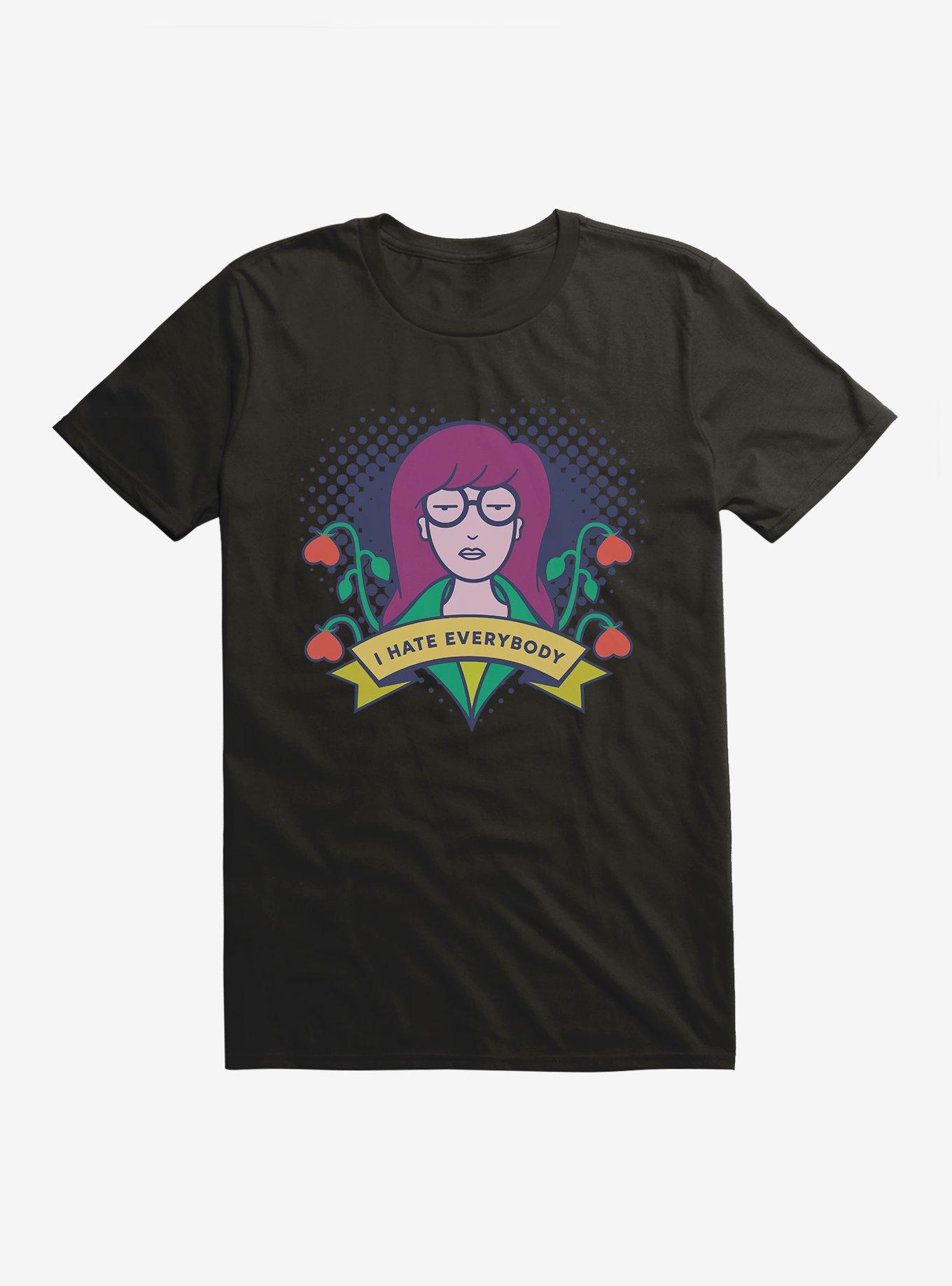 Daria I Hate Everybody T-Shirt, BLACK, hi-res