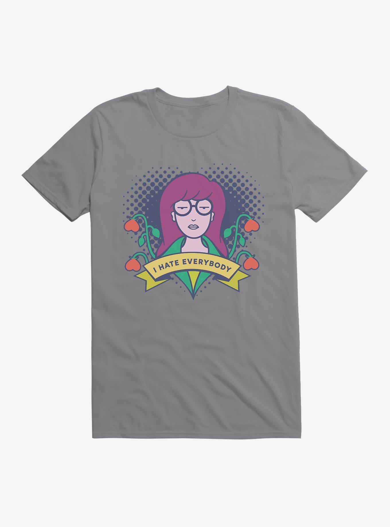 Daria I Hate Everybody T-Shirt, STORM GREY, hi-res
