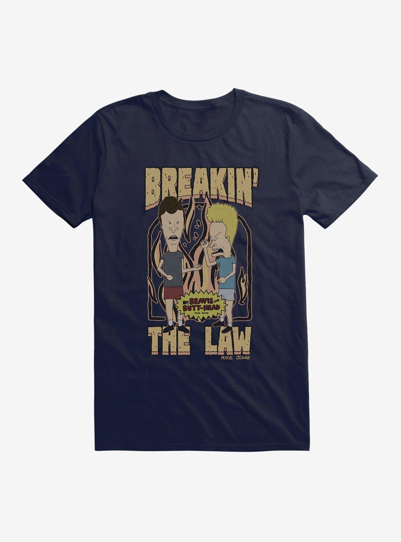 Beavis And Butthead Breakin' The Law T-Shirt, , hi-res