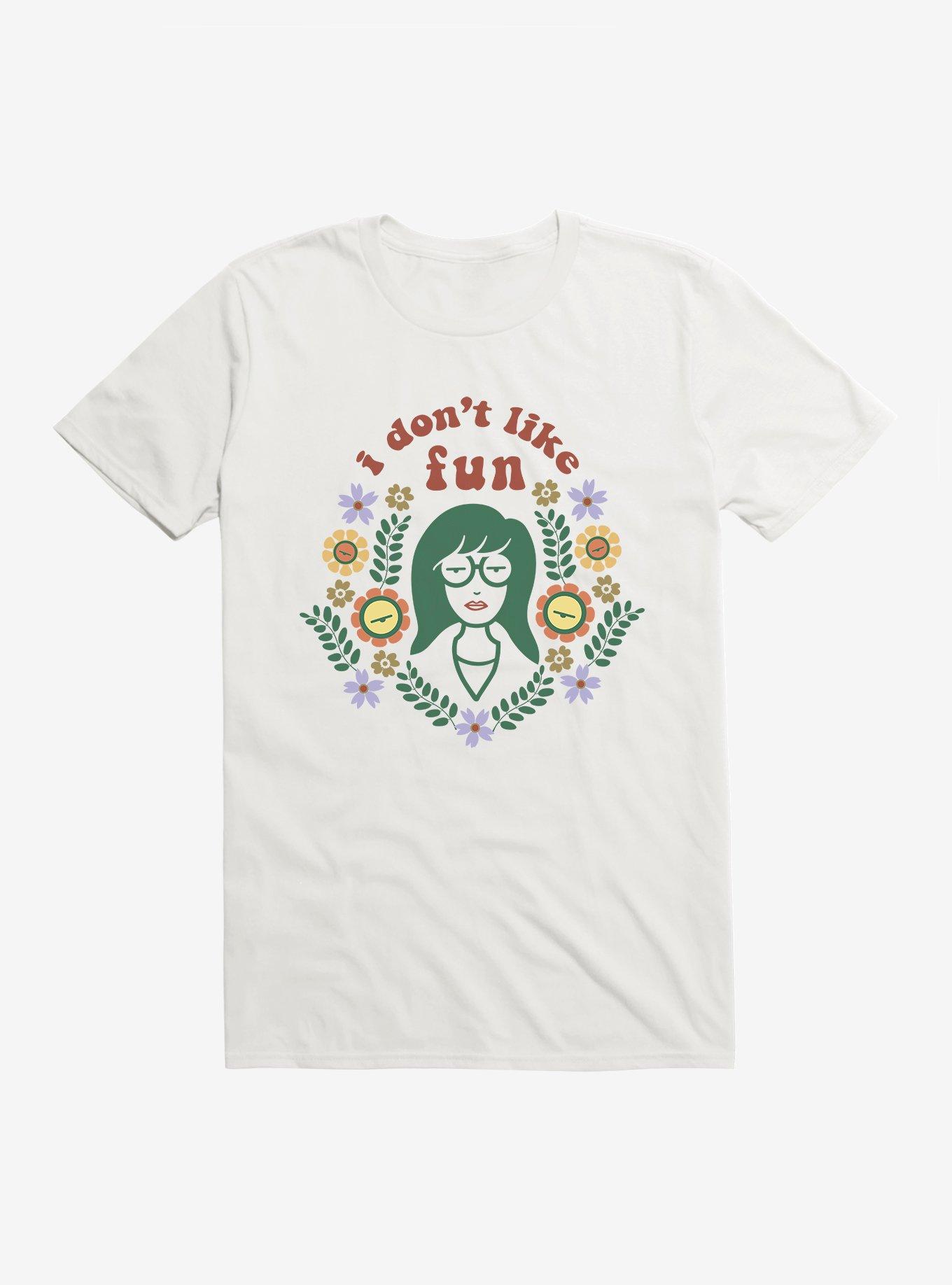 Daria I Don't Like Fun Floral T-Shirt, , hi-res