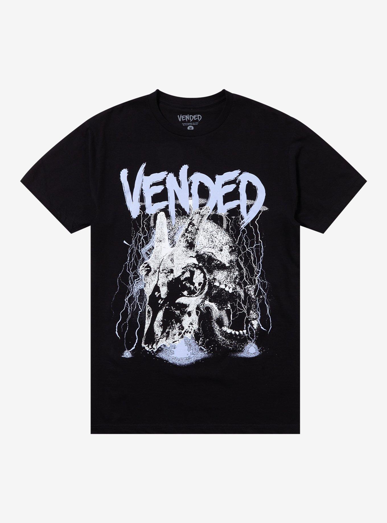 Vended Lightning Skull Duo T-Shirt, , hi-res