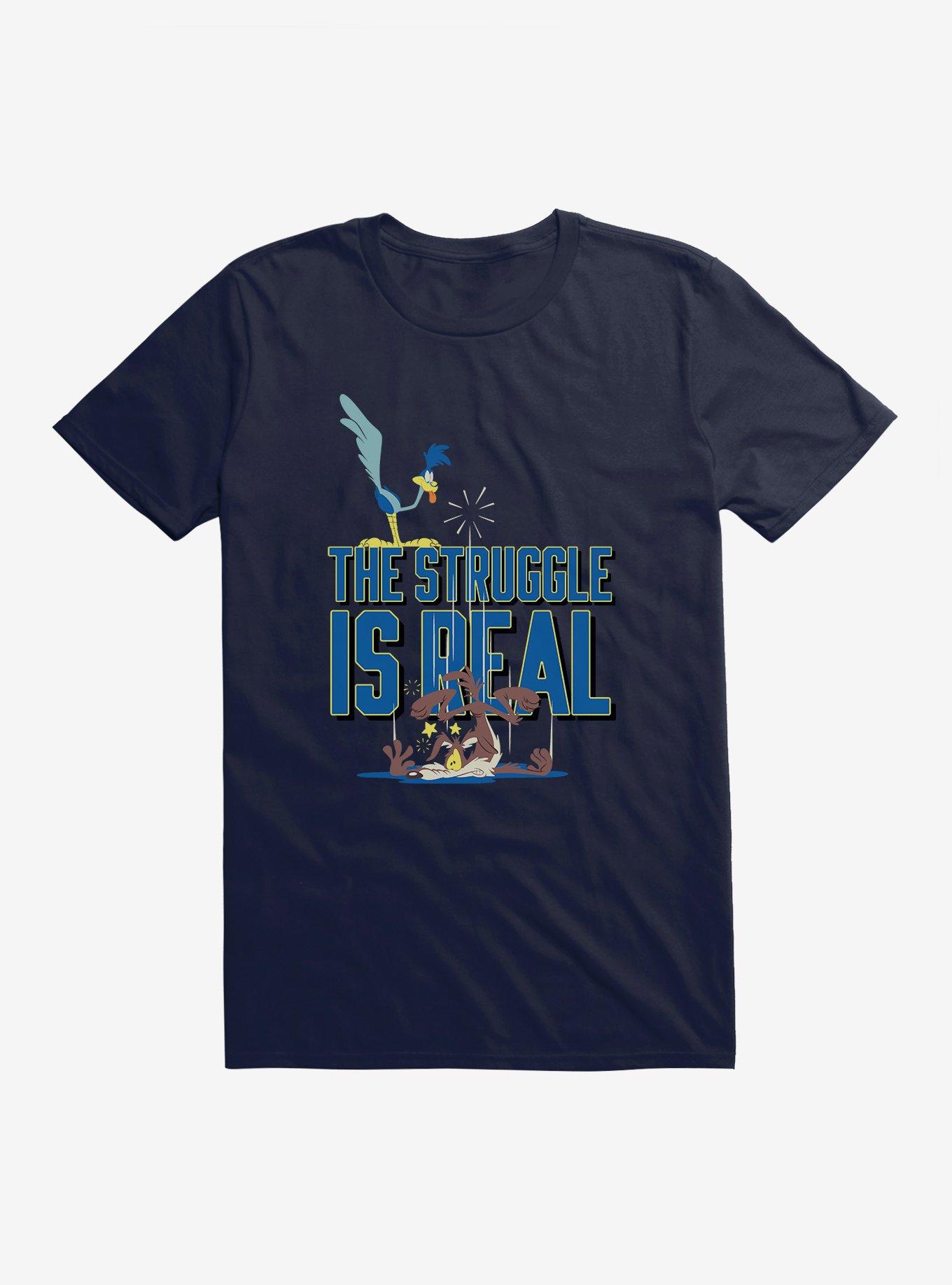 Looney Tunes Wile E. Coyote and the Road Runner T-Shirt, NAVY, hi-res