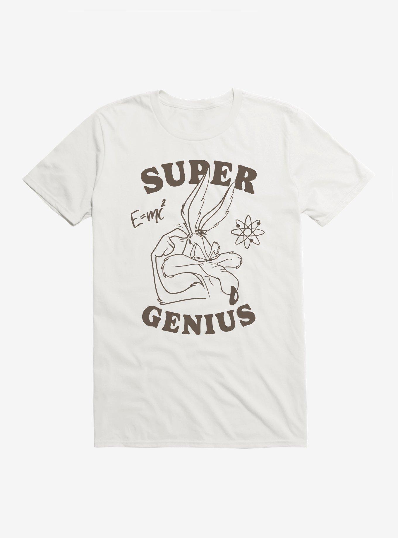 Looney Tunes Wile E. Coyote Super Genius T-Shirt, WHITE, hi-res