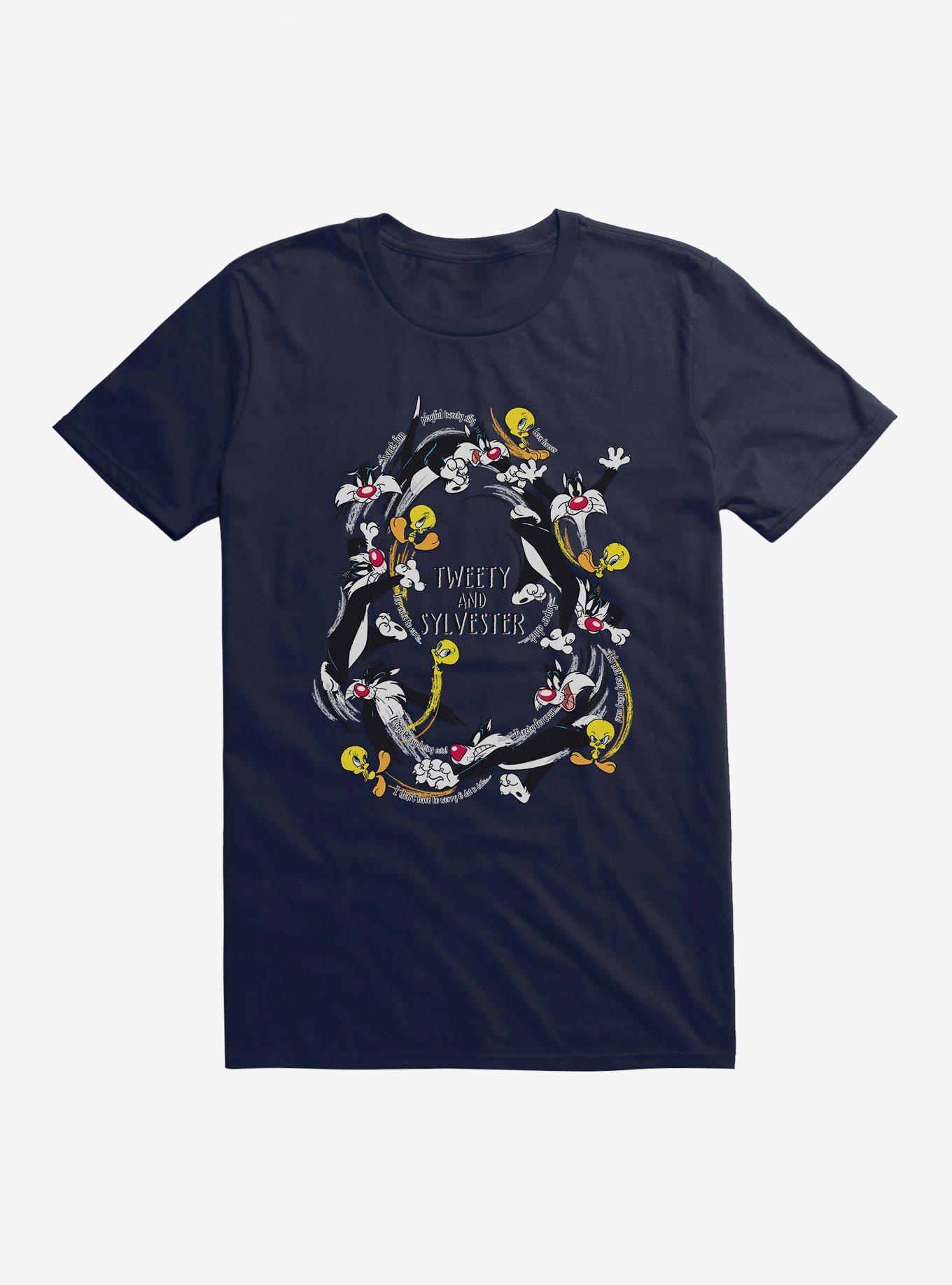 Looney Tunes Tweety And Sylvester Chase T-Shirt, , hi-res