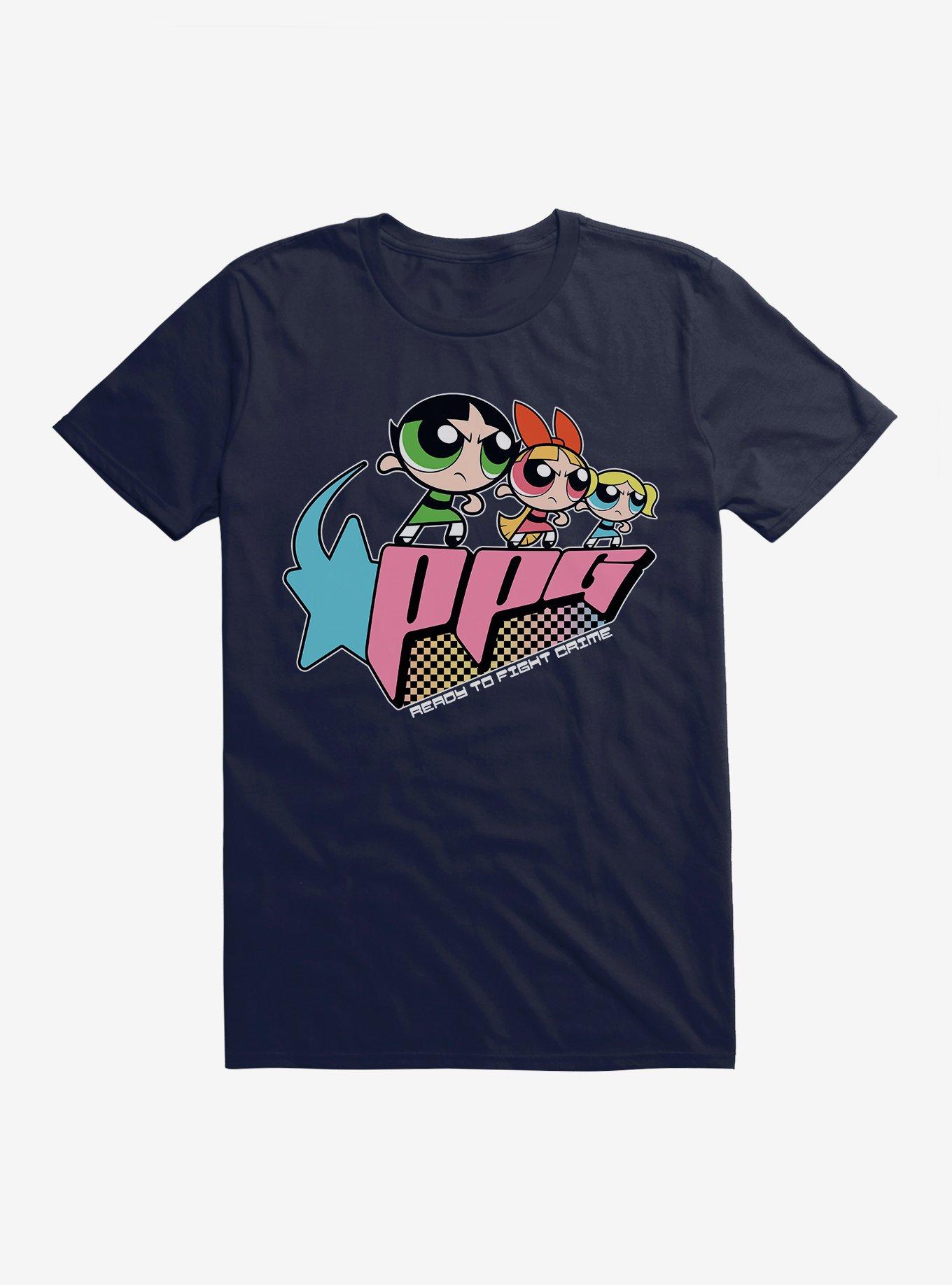 Powerpuff Gilrs Ready To Fight Crime T-Shirt, , hi-res