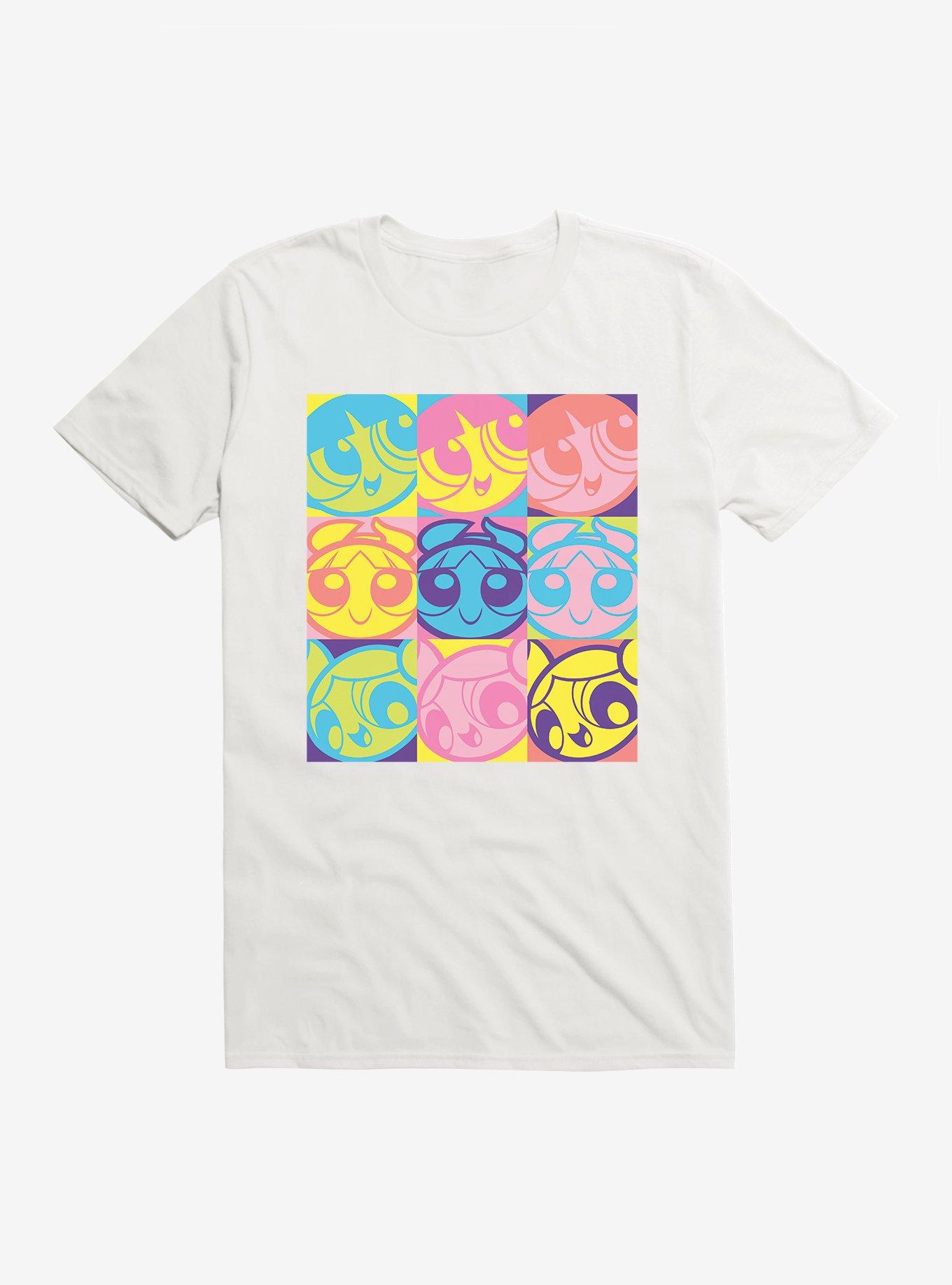 Powerpuff Girls Square Poses T-Shirt, WHITE, hi-res