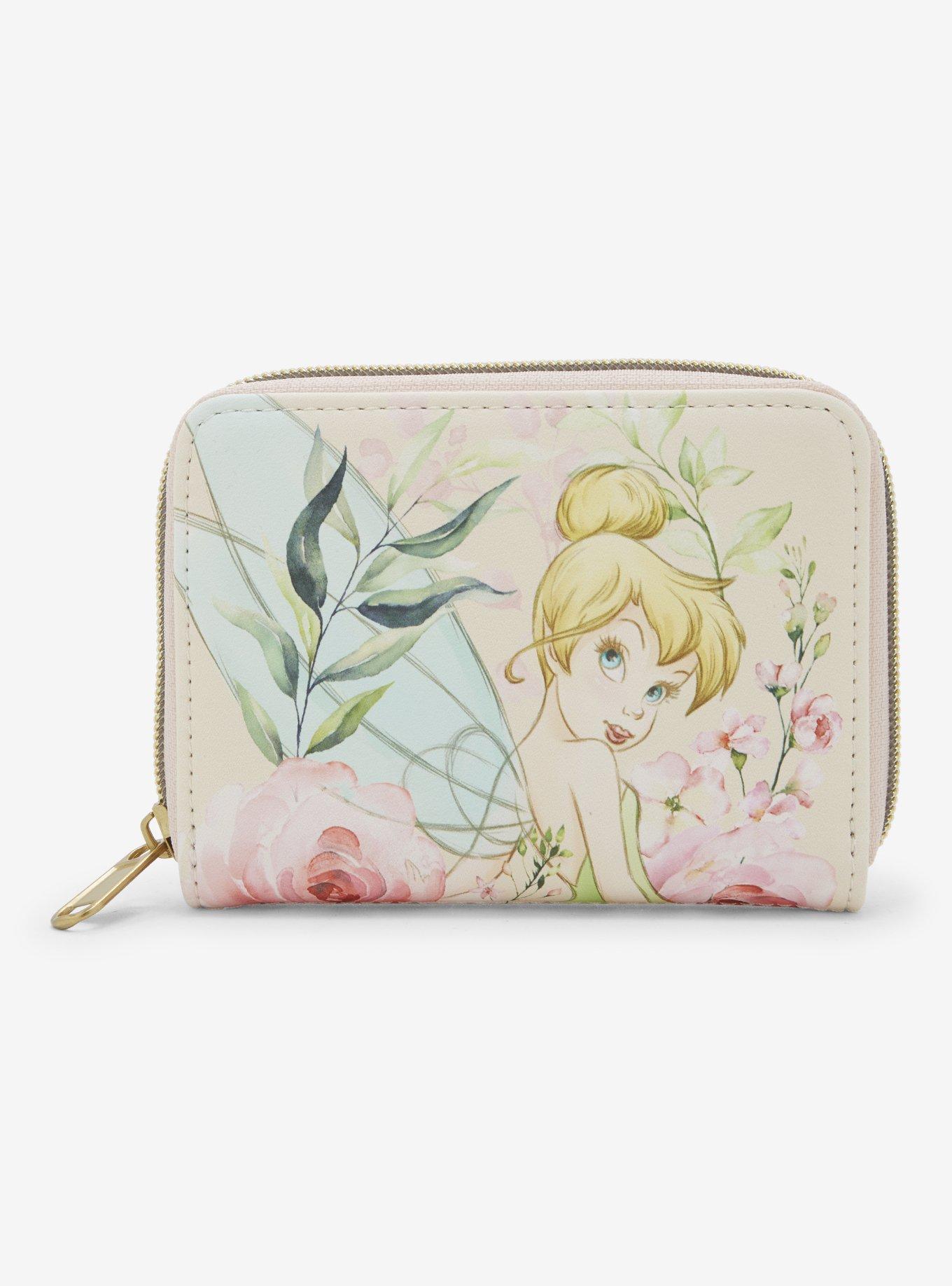 Loungefly Disney Peter Pan Tinker Bell Pastel Floral Shoulder Bag, , hi-res