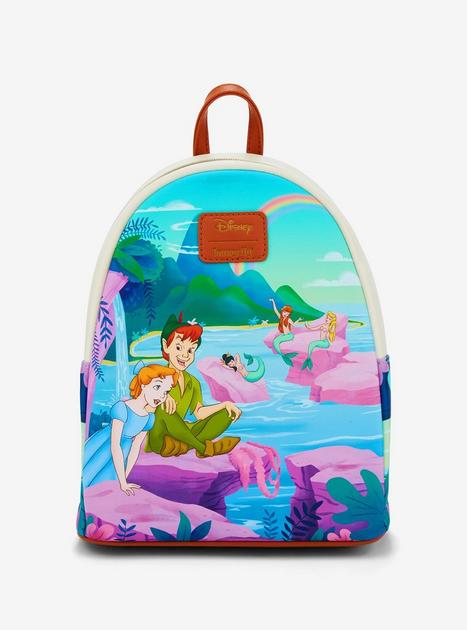 Loungefly Peter Pan Map Neverland Backpack Rare - Hot Topic mini backpack Loungefly Disney Peter Pan Never Land Map Mini Backpack  main image 2