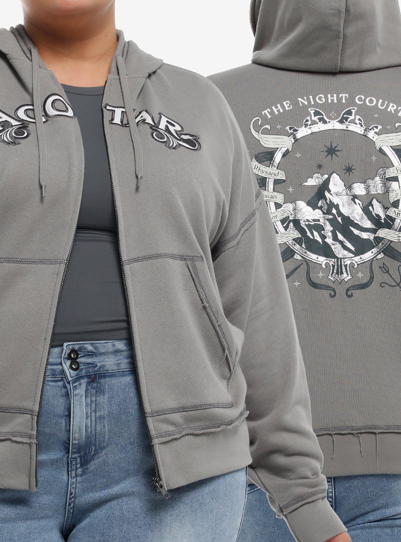 A Court Of Thorns And Roses Night Court Girls Oversized Hoodie Plus Size, , hi-res