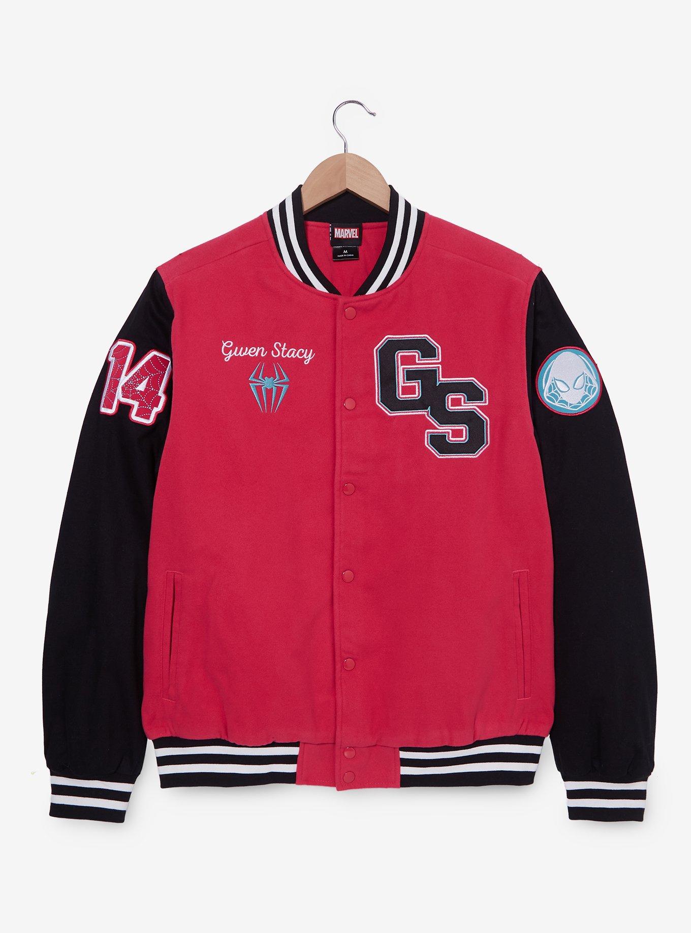 Marvel Spider-Man: Into the Spider-Verse Spider-Gwen Varsity Jacket - BoxLunch Exclusive, , hi-res