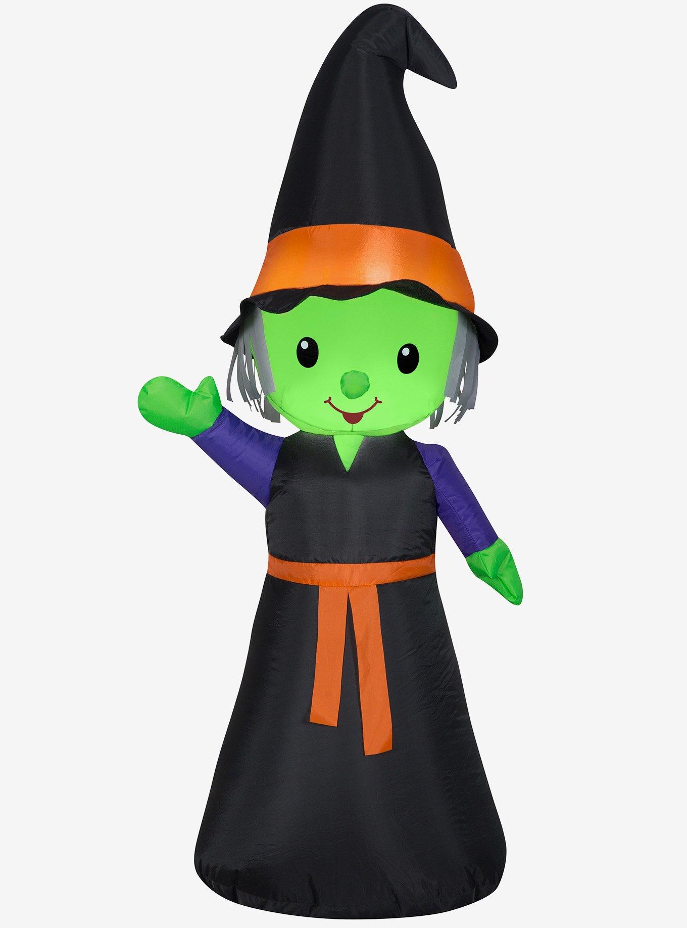 Cute Witch Inflatable Decor, , hi-res