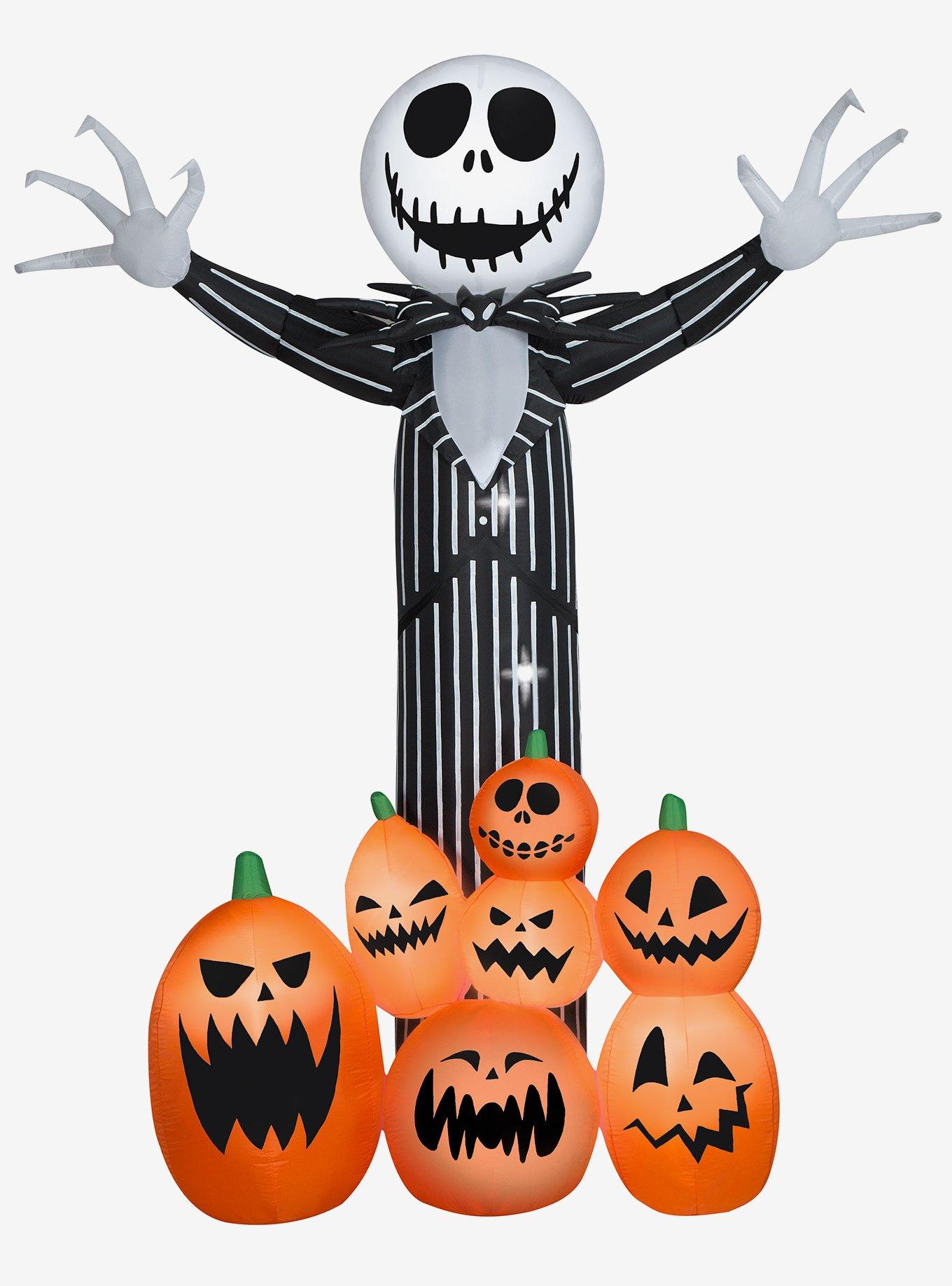 Disney Nightmare Before Christmas Jack Skellington Jack-O'-Lanterns Inflatable Decor, , hi-res