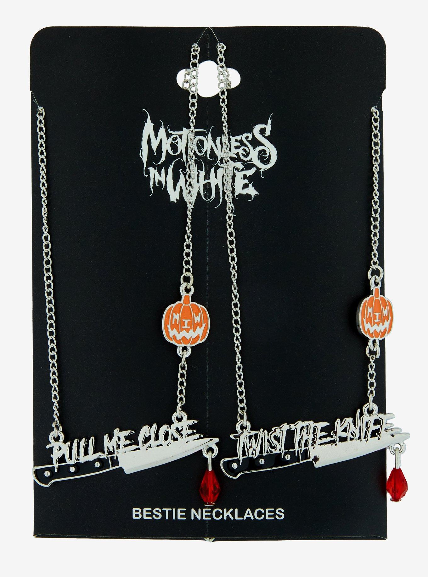 Motionless In White Knife Best Friend Necklace Set, , hi-res