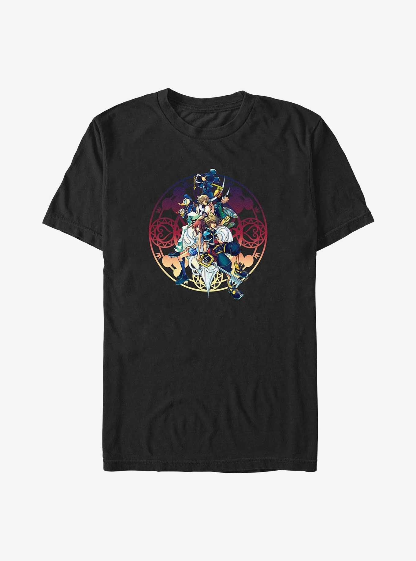 Disney Kingdom Hearts Cloud Sitting Big & Tall T-Shirt, BLACK, hi-res