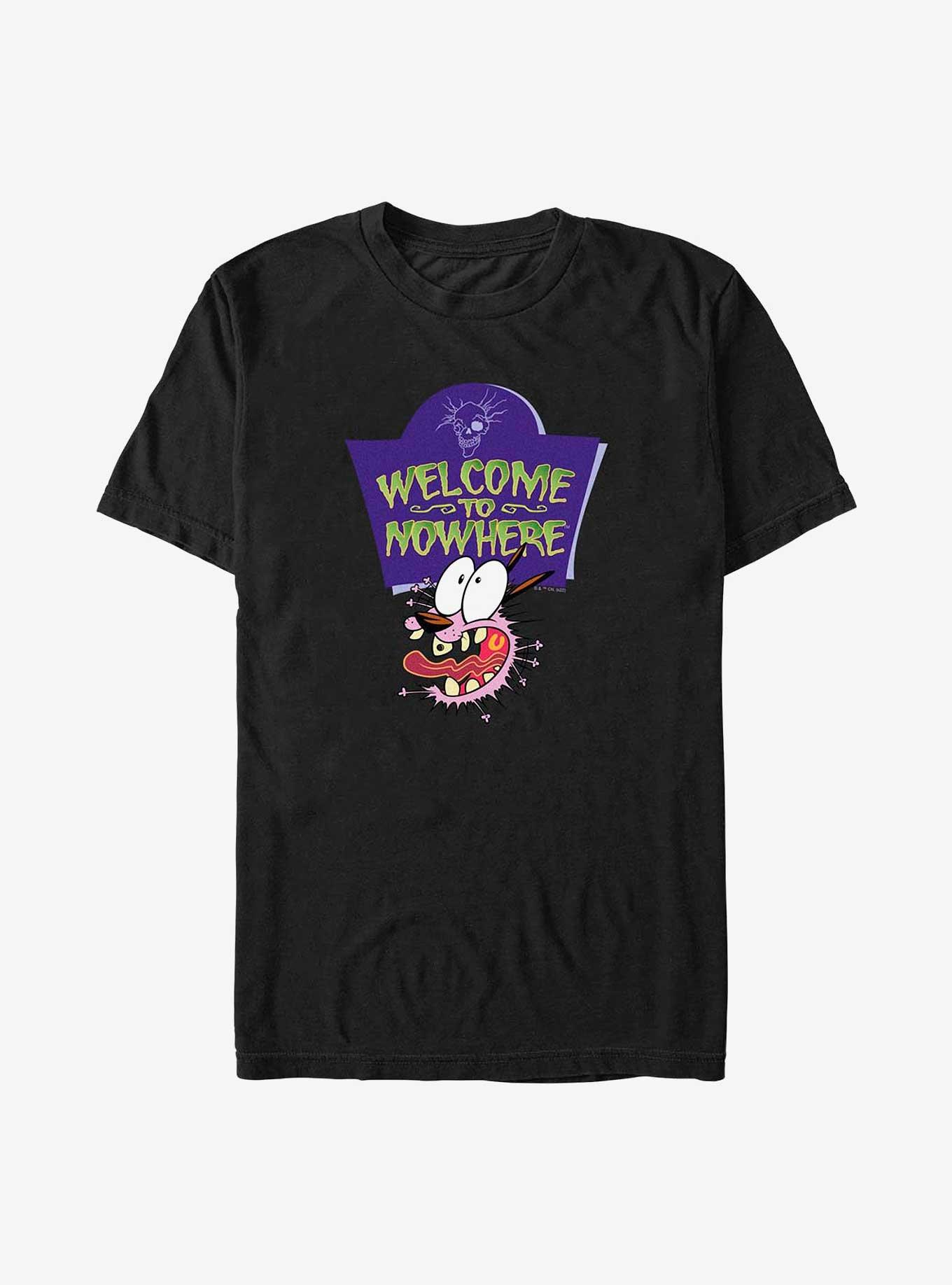 Courage the Cowardly Dog Welcome To Nowhere Big & Tall T-Shirt, BLACK, hi-res