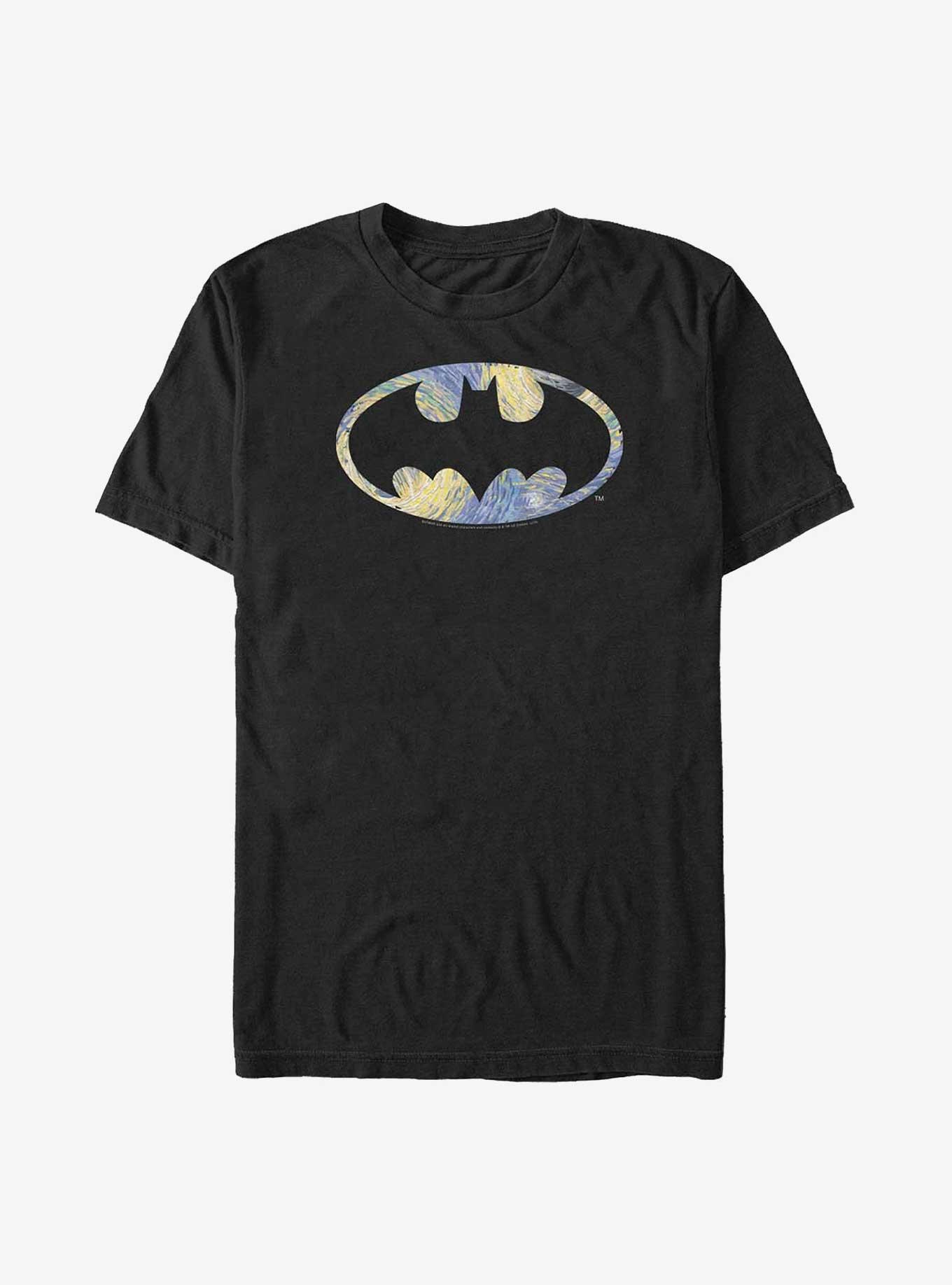 DC Comics Batman Starry Night Bat Logo Big & Tall T-Shirt