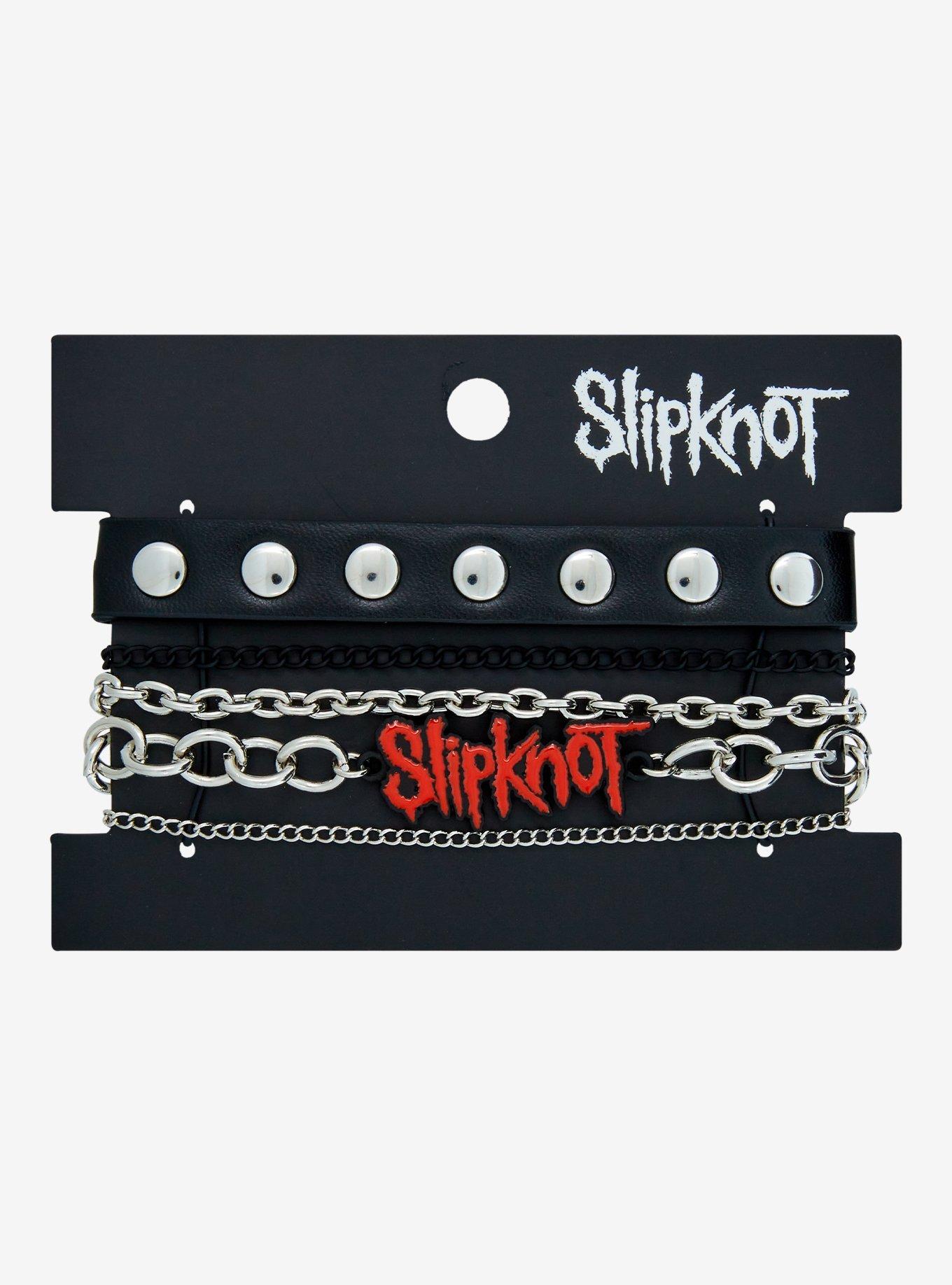 Slipknot Logo Chain Bracelet Set, , hi-res