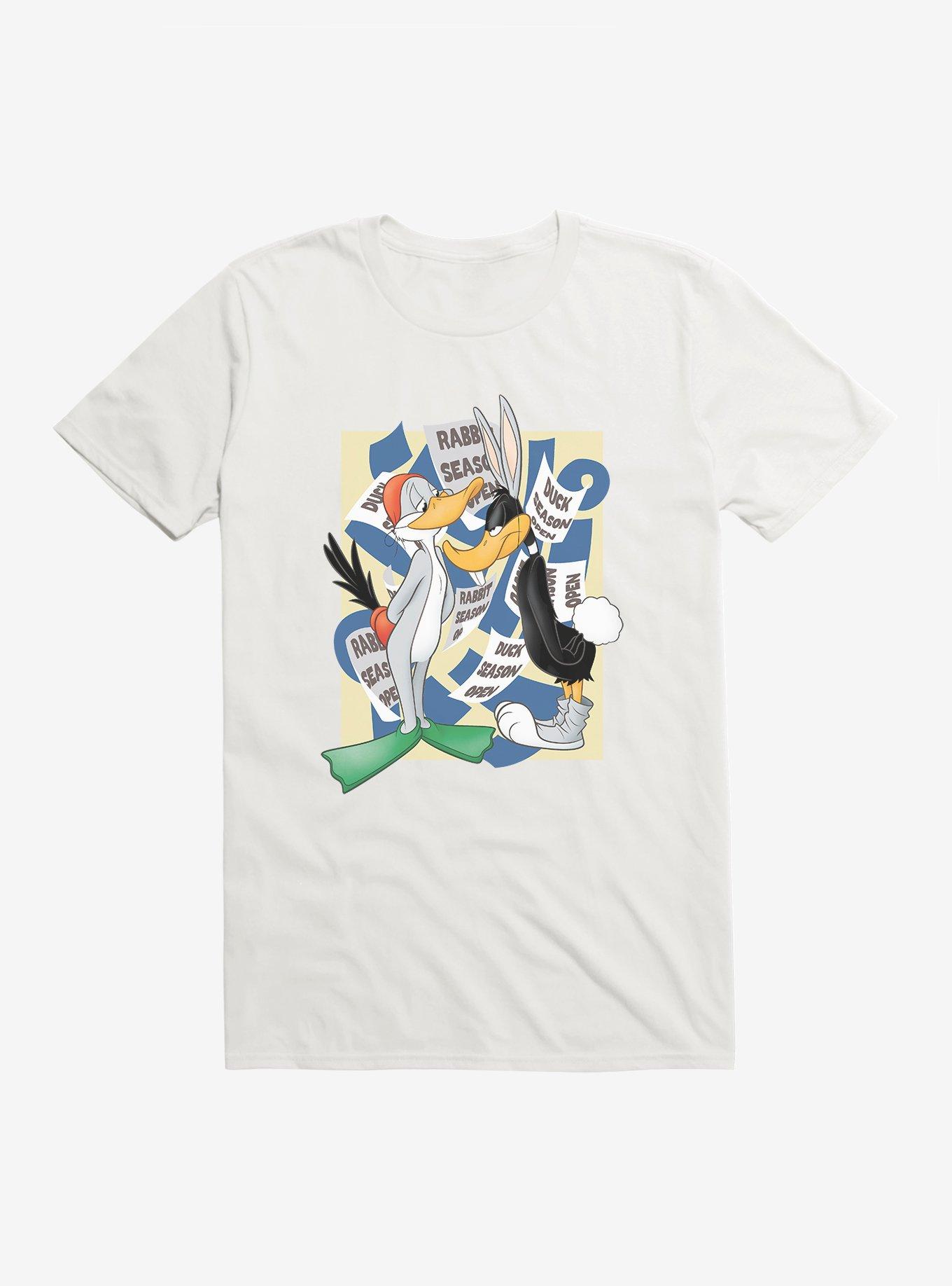 Looney Tunes Daffy Duck Bugs Bunny Disguise T-Shirt, WHITE, hi-res