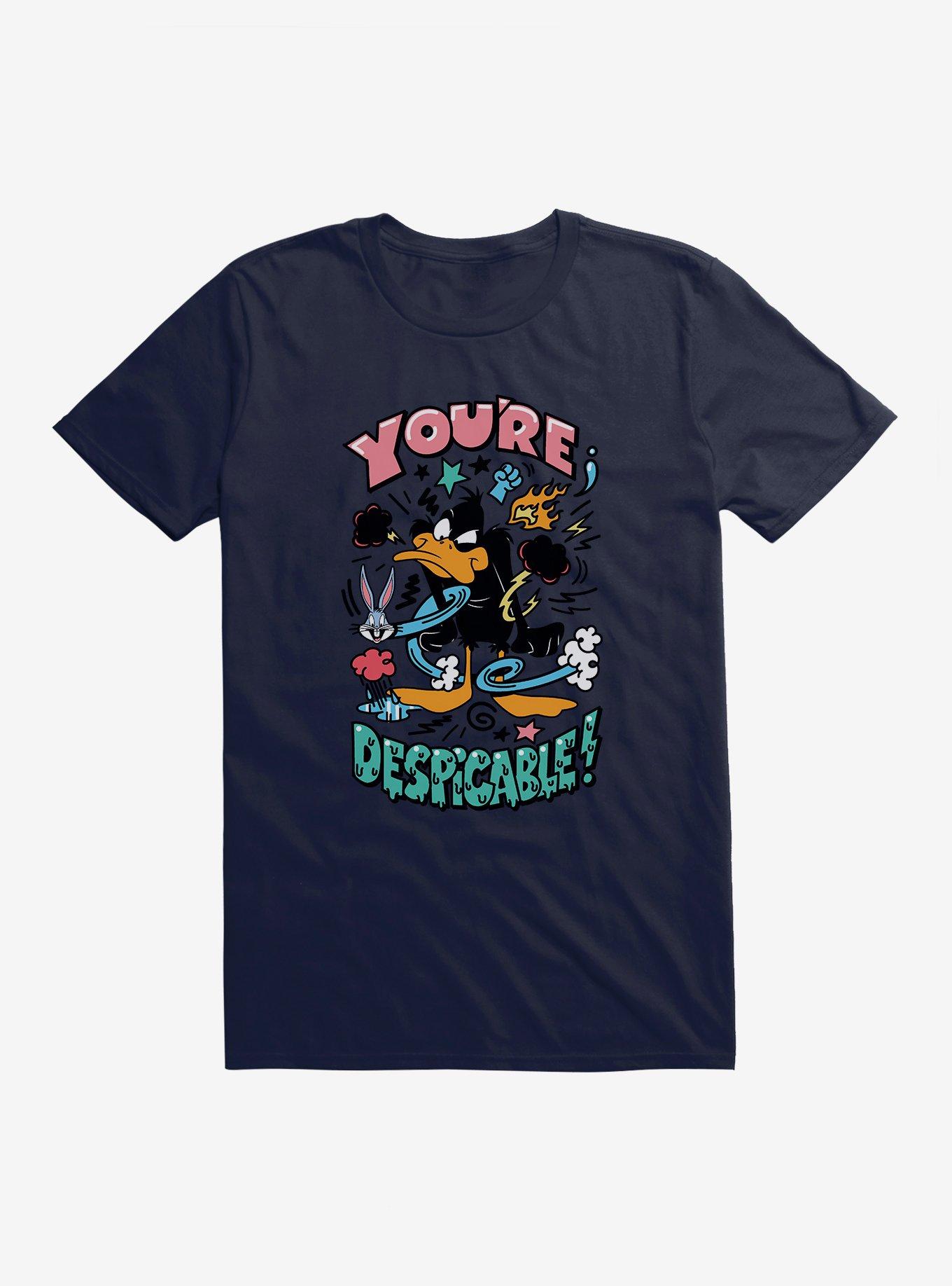 Looney Tunes Daffy Duck Despicable T-Shirt, NAVY, hi-res