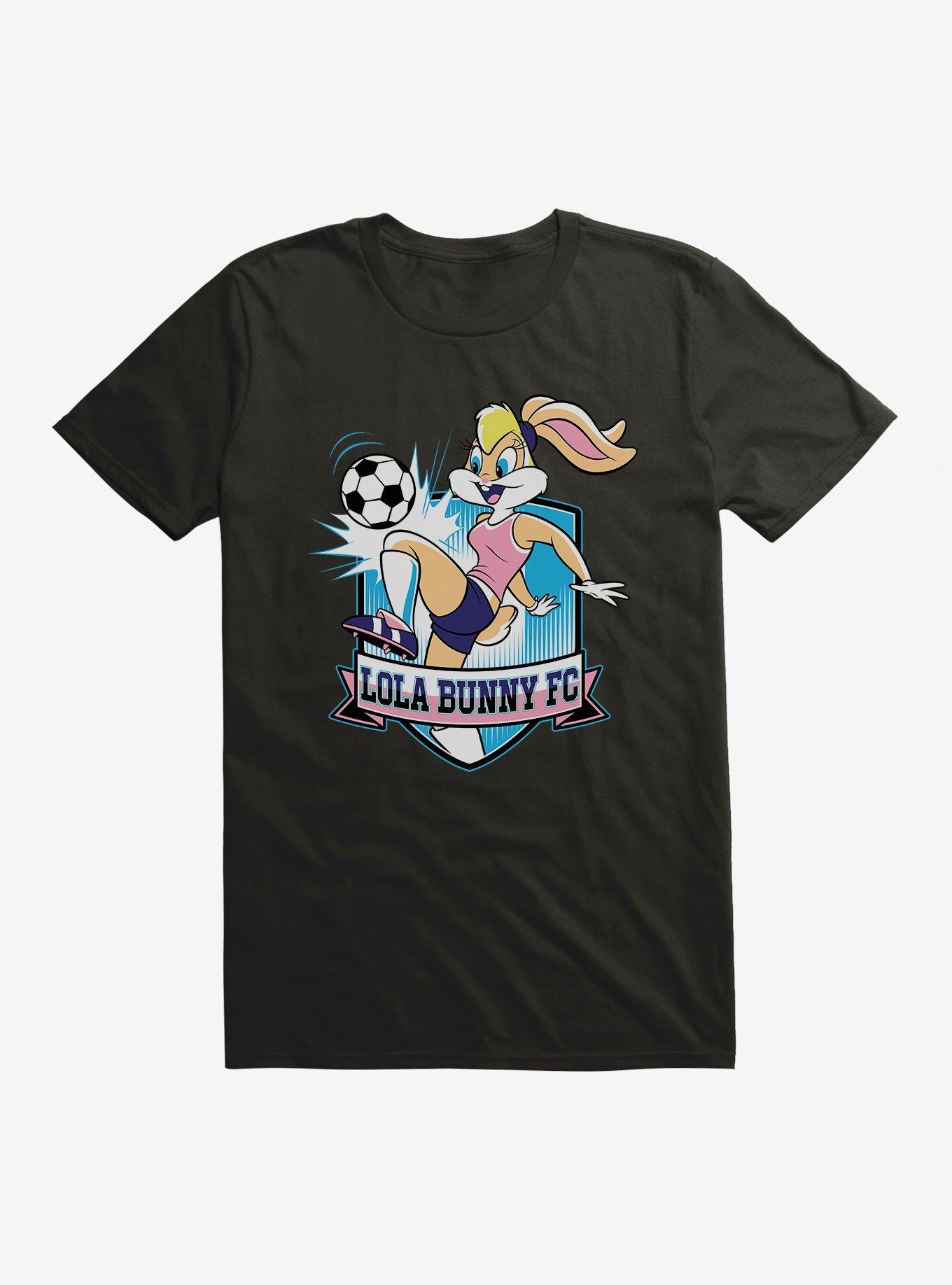 Looney Tunes Lola Bunny Football T-Shirt - BLACK | Hot Topic