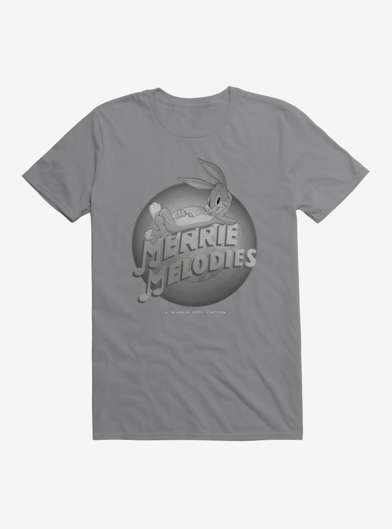Looney Tunes Merrie Melodies Bugs Bunny Script T-Shirt, STORM GREY, hi-res