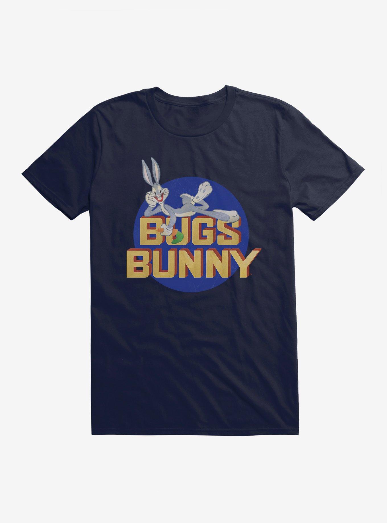 Looney Tunes Retro Bugs Bunny Icon T-Shirt, NAVY, hi-res