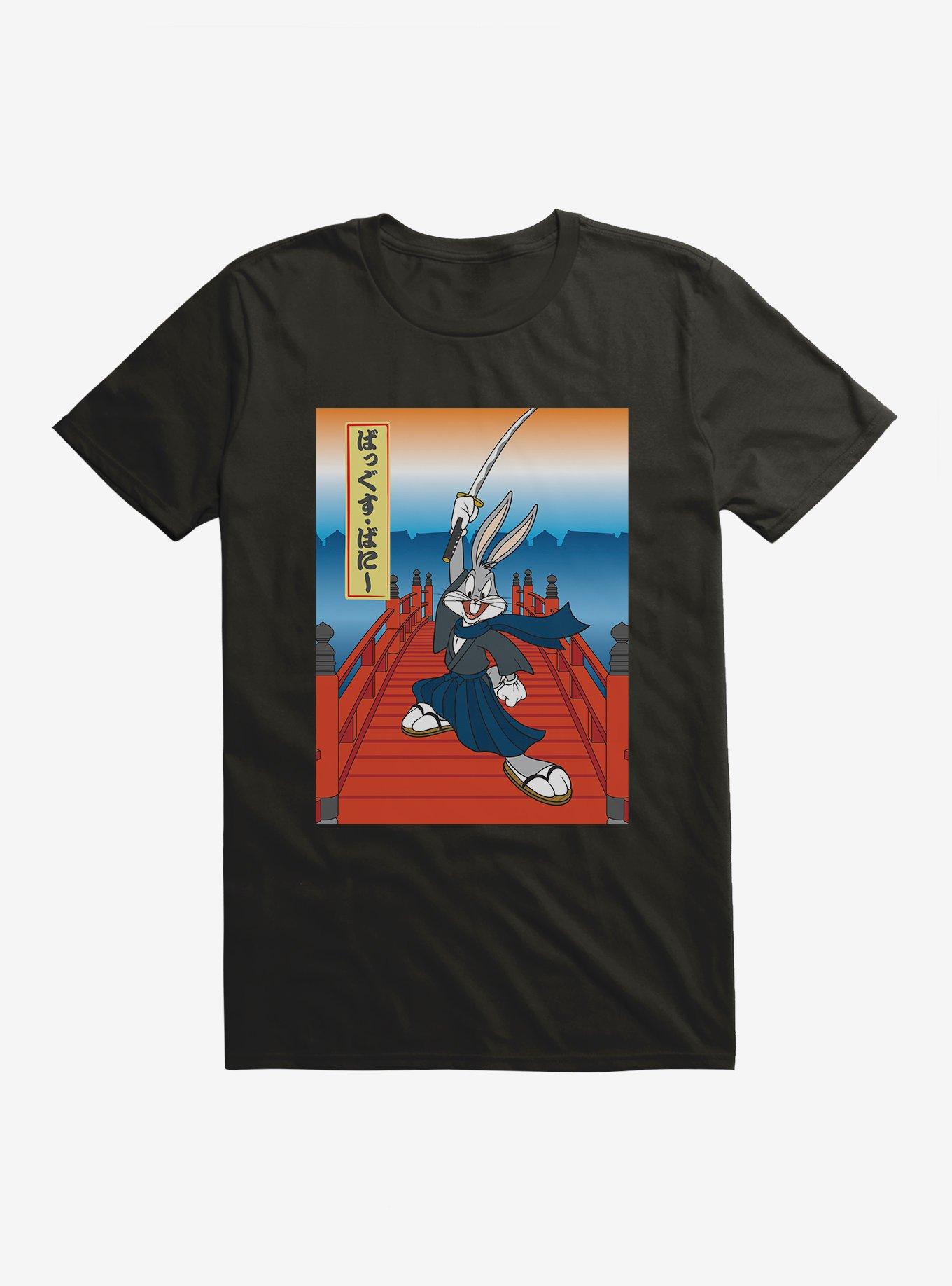 Looney Tunes Samurai Bugs Bunny T-Shirt, BLACK, hi-res