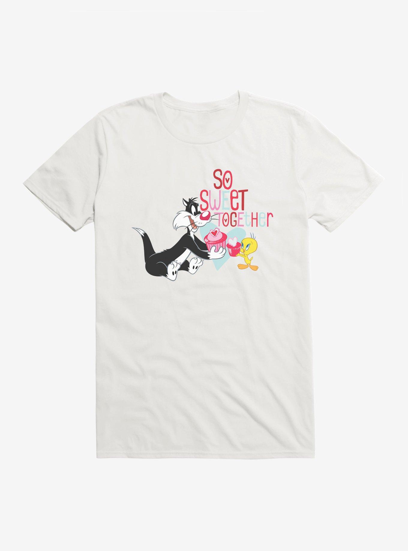 Looney Tunes Sylvester And Tweety Sweet Together T-Shirt, WHITE, hi-res